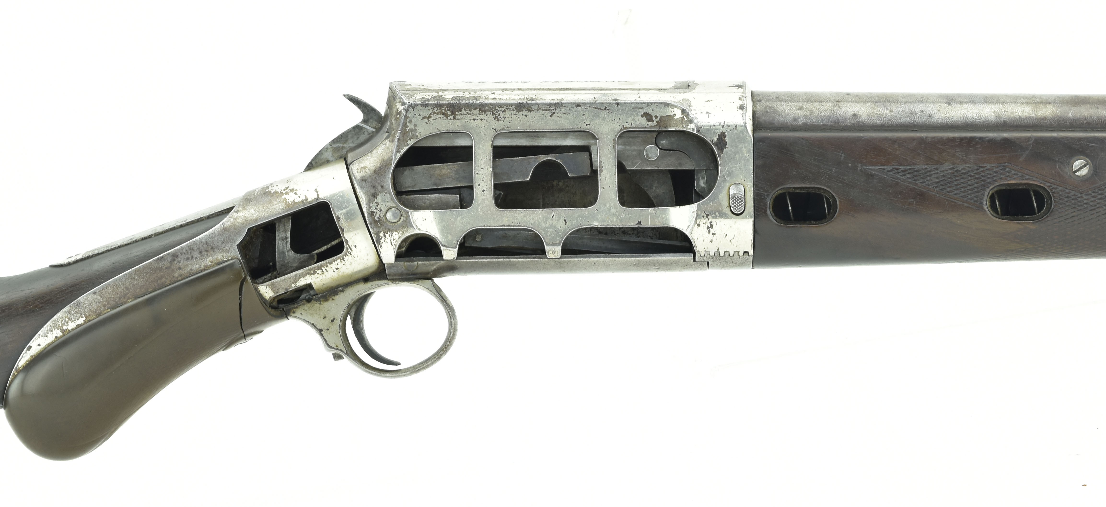 Rare Burgess Factory Cutaway Slide Action Shotgun (S10459)