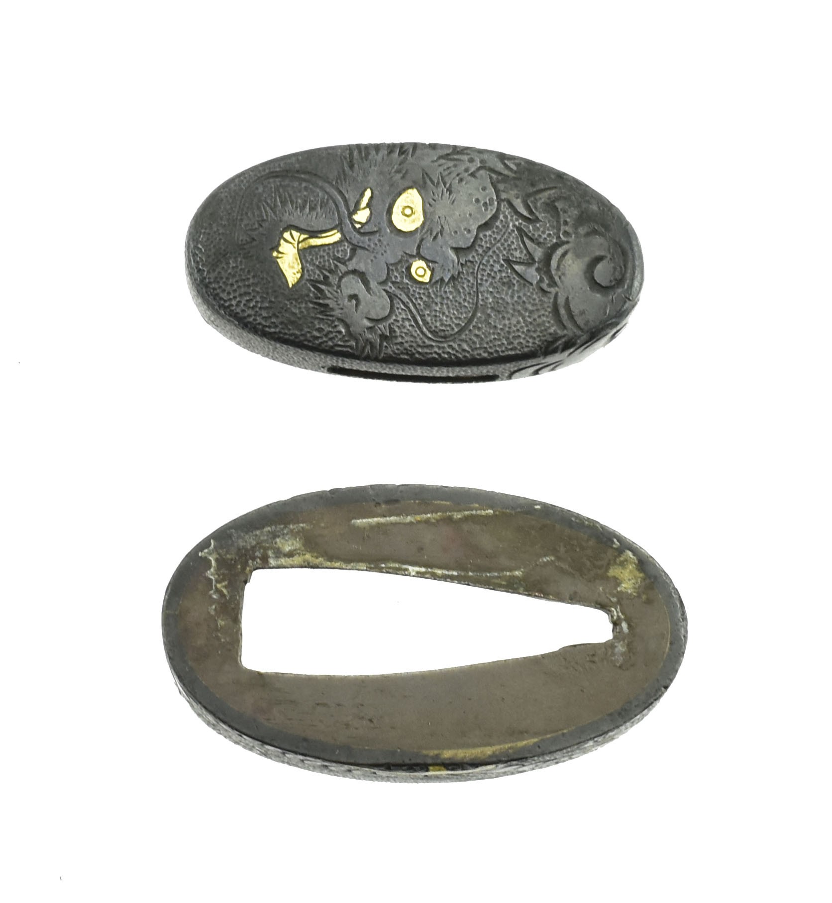 Authentic antique Japanese Kinko Fuchi Kashira (MGJ936)