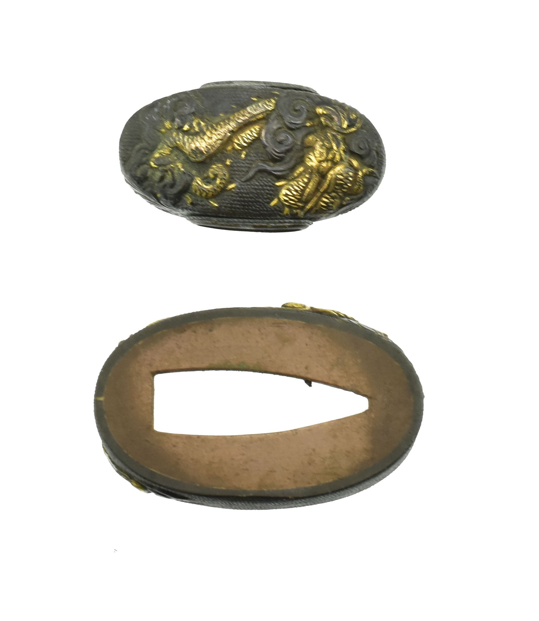 Authentic antique Japanese Kinko Fuchi Kashira (MGJ934)