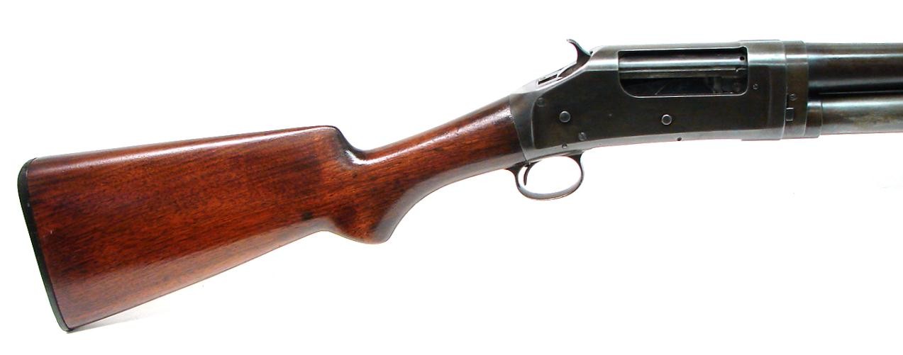 Winchester 1897 16 gauge shotgun. Manufactured approximately 1912. Bore