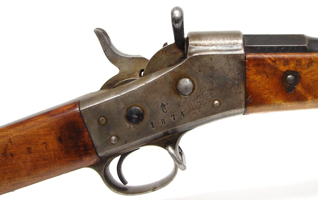 Swedish 1874 Rolling Block rifle. Unit marked on butt. Has excellent ...