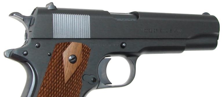 Colt 1911 Reissue .45 ACP caliber pistol. WWI military model reissue ...