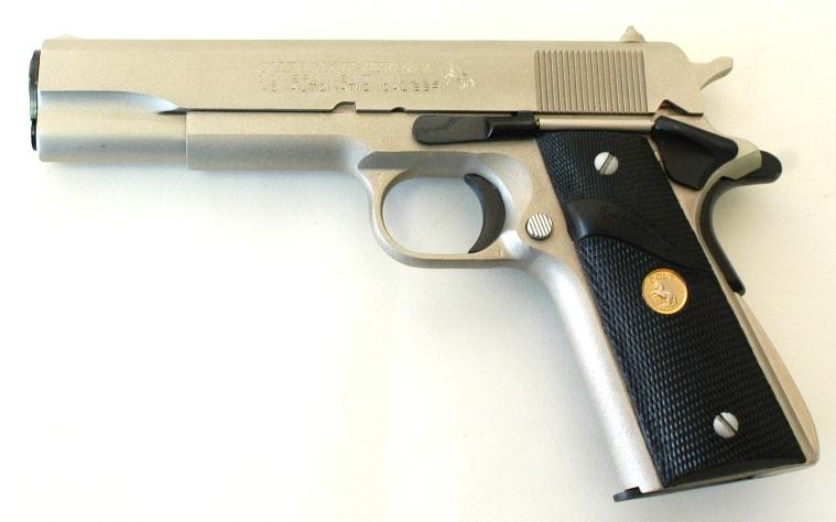 Colt Government Model 70 Series .45 caliber pistol factory satin
