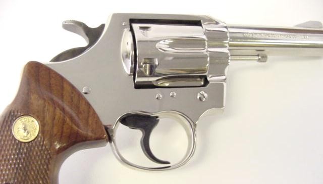Colt Lawman MarkIII .357 Magnum caliber revolver nickel plated