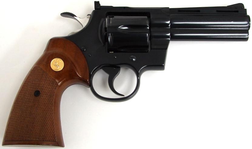 Colt Python .357 Magnum caliber revolver. 4 blue model in excellent ...