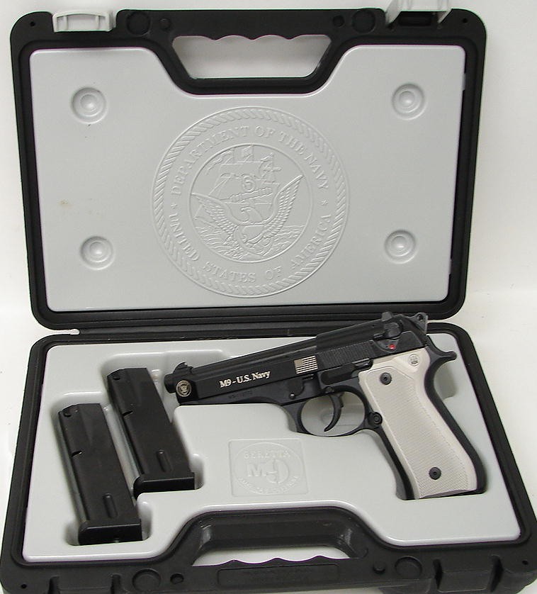 Beretta M9 9mm Para caliber pistol. U.S. Navy Special Edition with