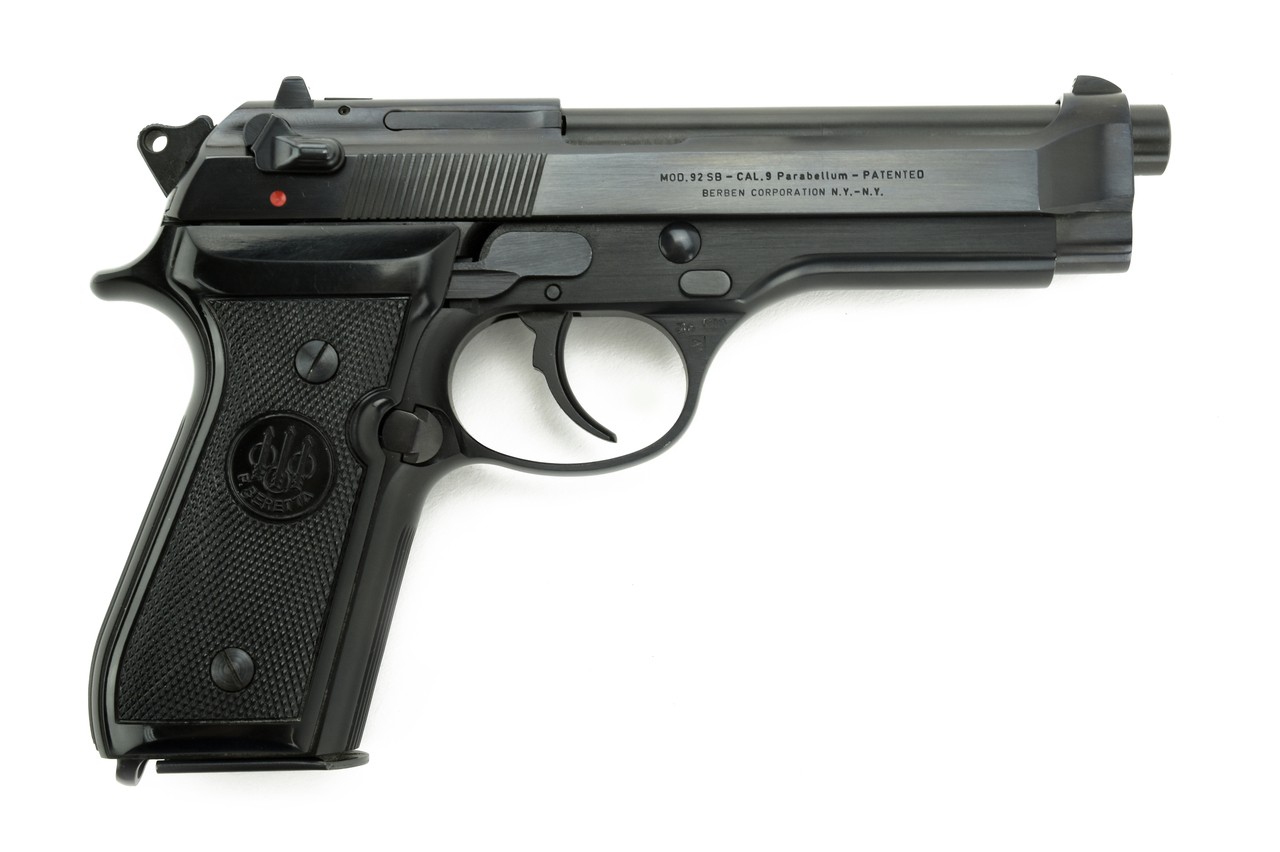 Beretta 92SB 9mm caliber pistol for sale.