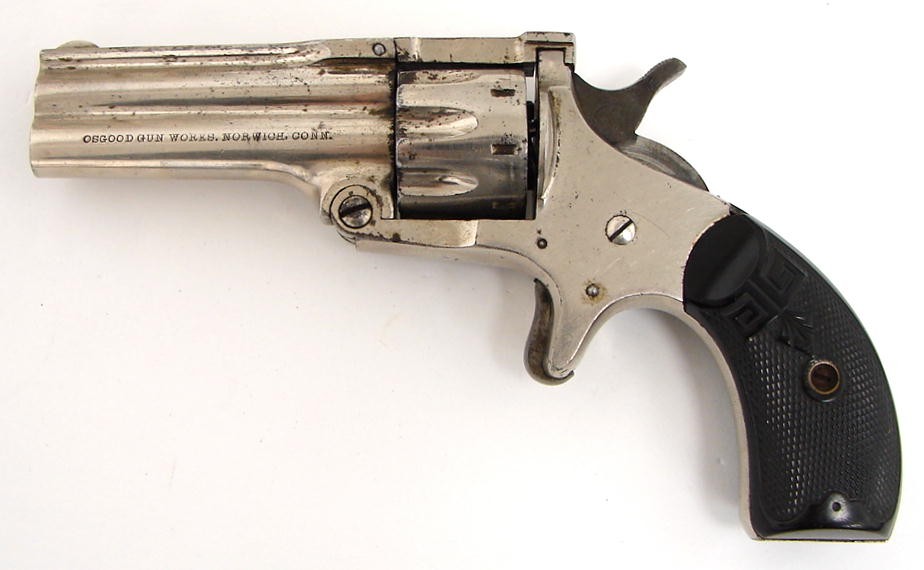 Scarce Osgood Gun Works, Norwich Ct. Duplex Model 8shot .22 caliber and ...