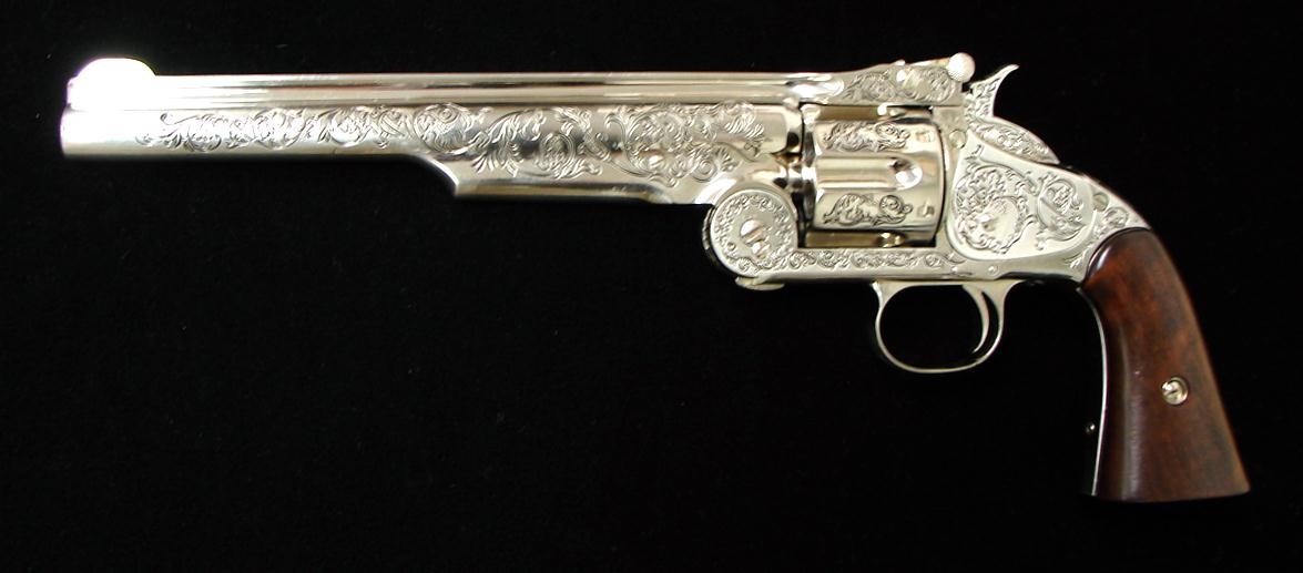 トイガン S&W MODEL 3 WYATT EARP .44 REVOLVER The Wyatt Earp .44 Revolver by The Franklin Mint W/ Display