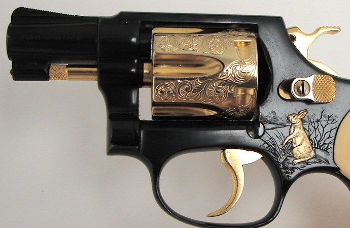 Smith & Wesson 30-1 .32 S&W Long caliber revolver. Angelo Bee engraved ...