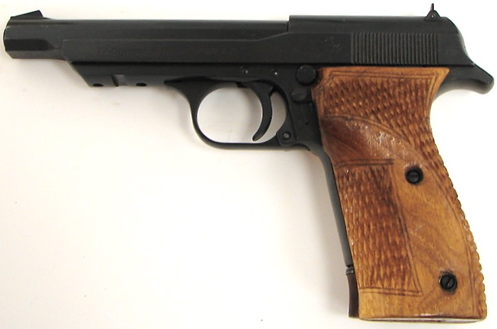 Chinese TT-Olympia .22LR caliber pistol. Chinese copy of a Walther