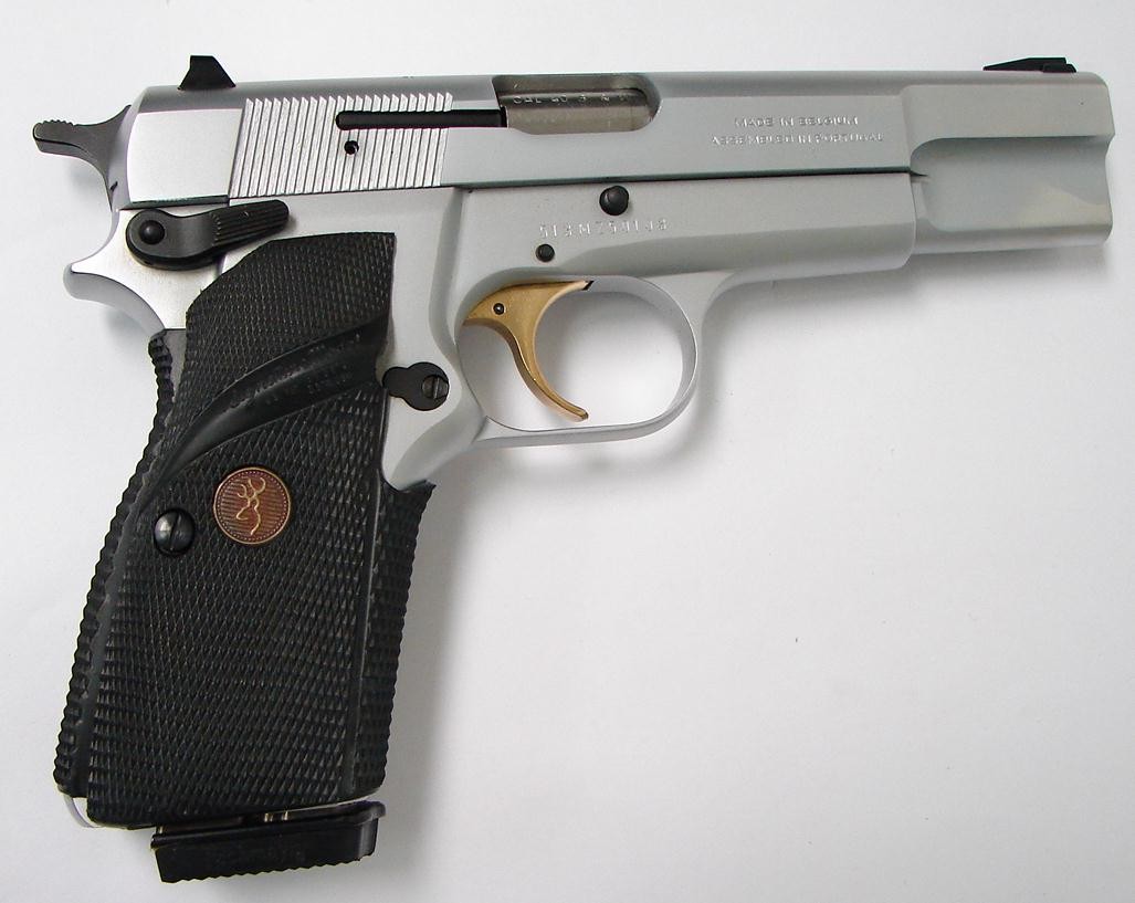 blowning hi power silver model／MARUSHIN Marushin High Power Canadian Silver ABS Model Gun Assembly