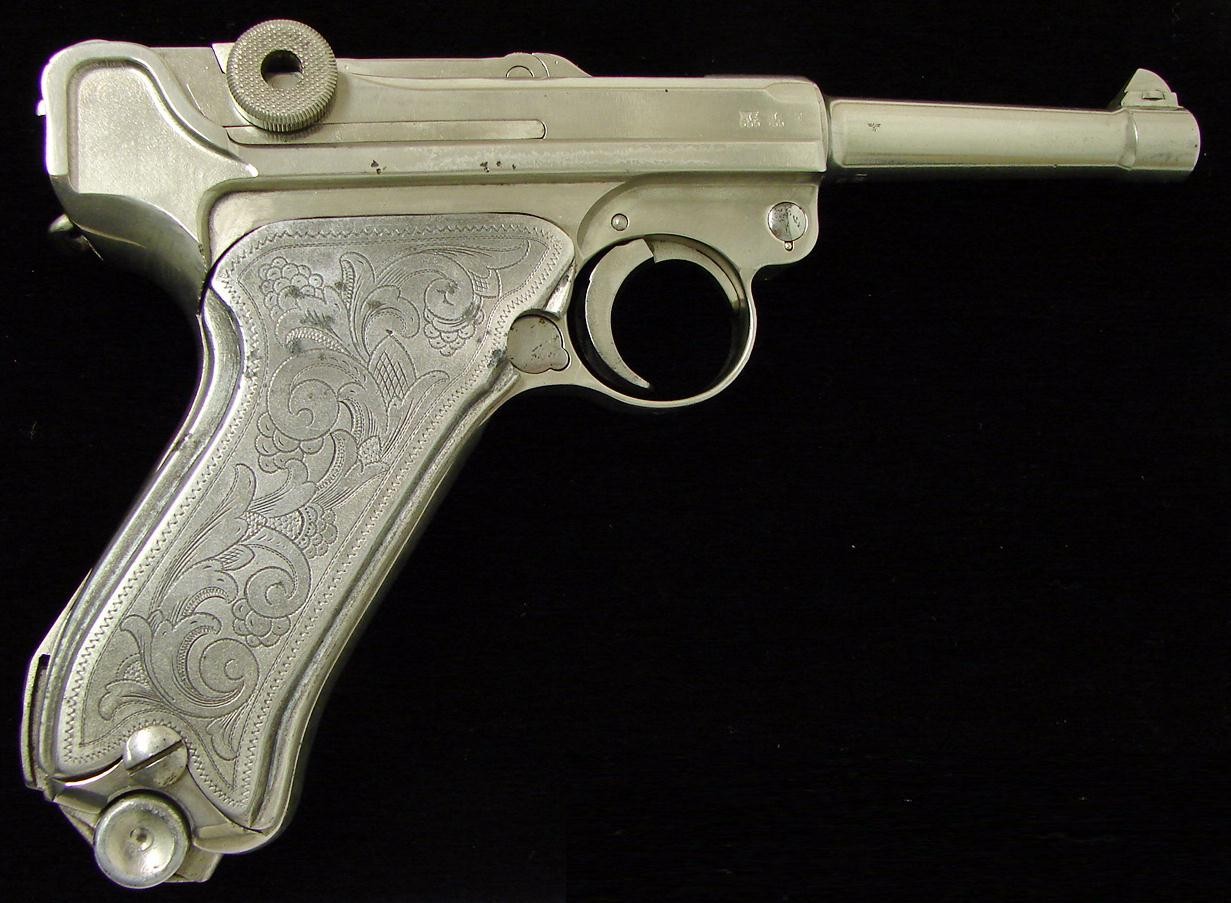 Mauser P.08 9mm Luger caliber 42 code pistol 1940 production for