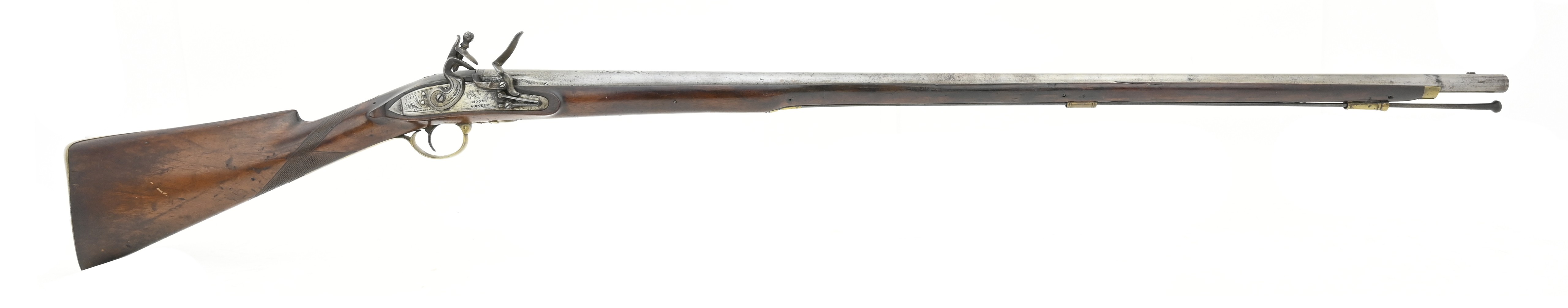 New England Flintlock Militia Musket-Fowler by A Wright& Co., Poughkeepsie, NY (AL5127)