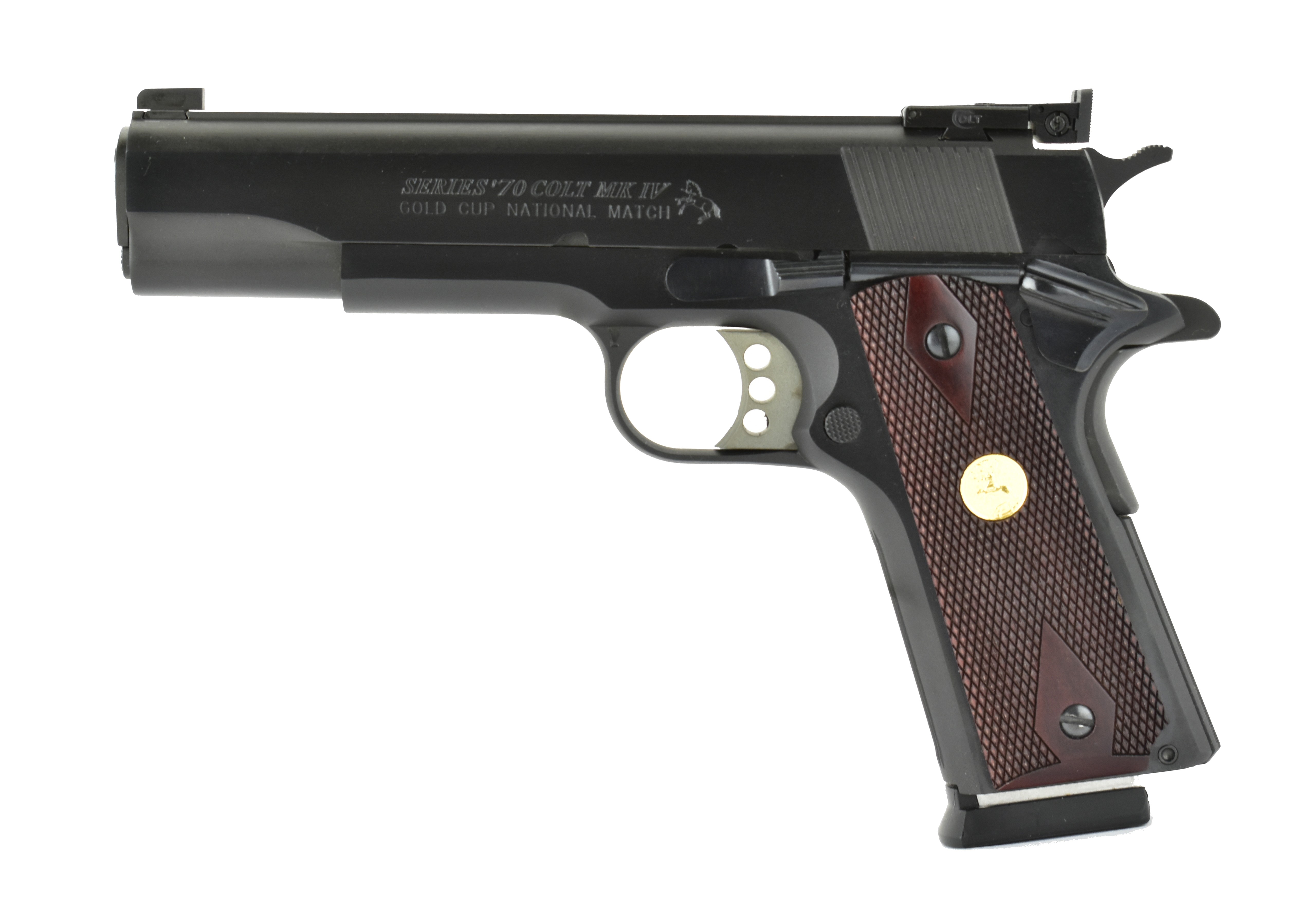 Colt Gold Cup National Match 9mm Caliber Pistol For Sale.