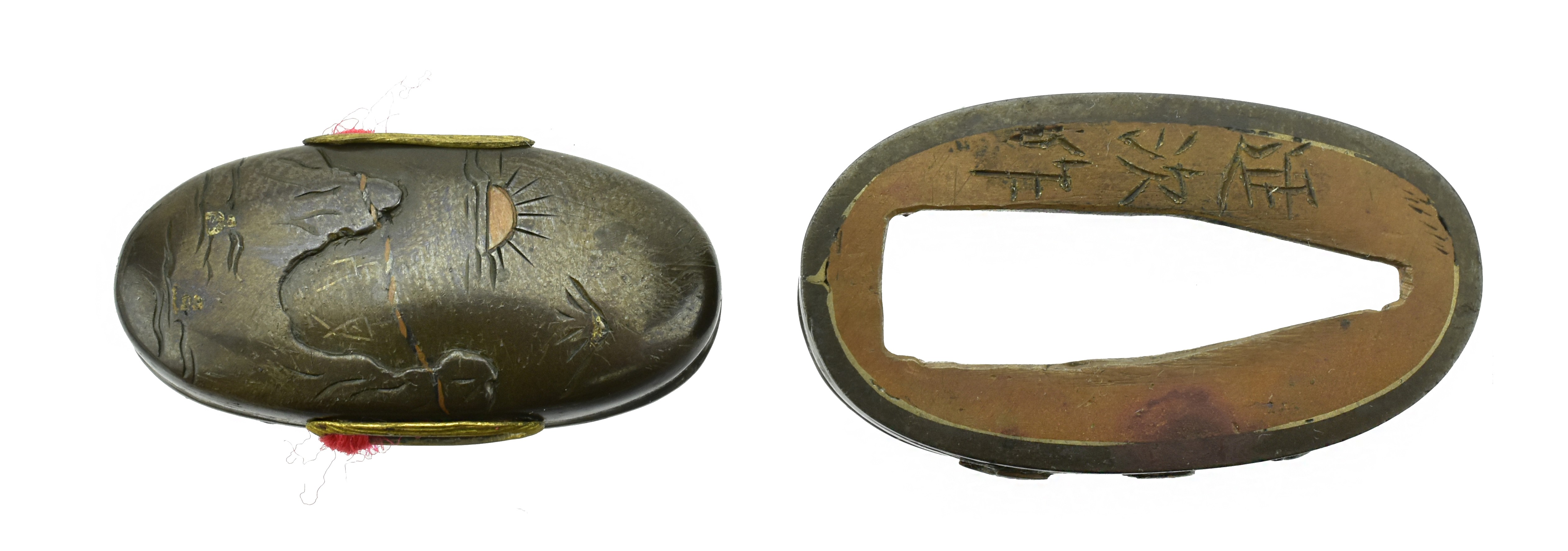 Authentic antique Japanese  Fuchi Kashira (MGJ953)