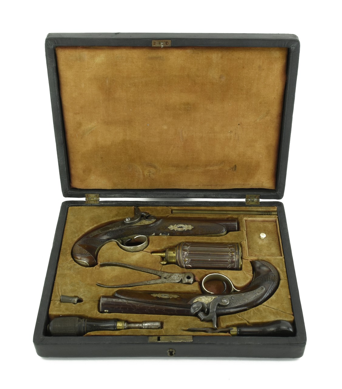 Beautiful Factory Cased Set Of Henry Derringers .46 Cal (AH4673)