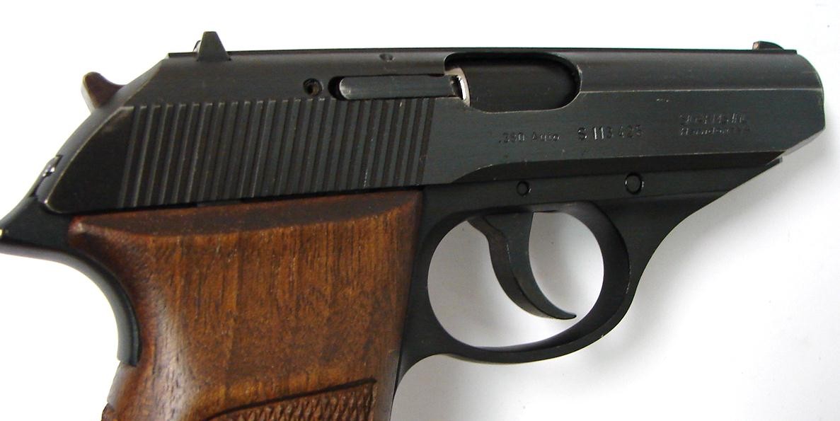 Sig Sauer P230 .380 ACP caliber pistol. Early W. German