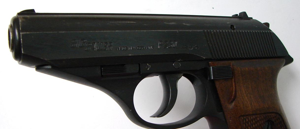 Sig Sauer P230 .380 ACP caliber pistol. Early W. German