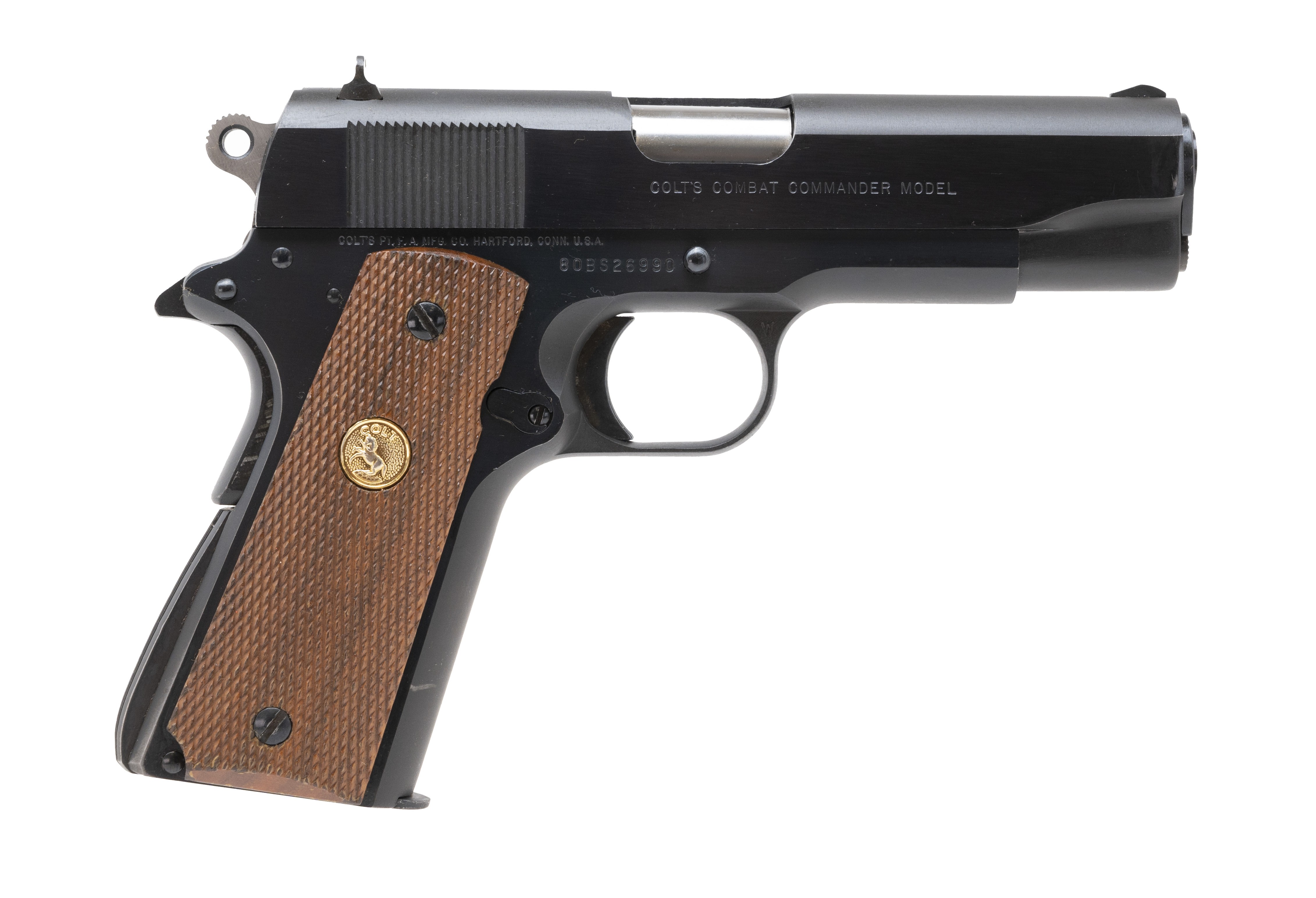 Colt Combat Commander 9mm caliber pistol for sale.