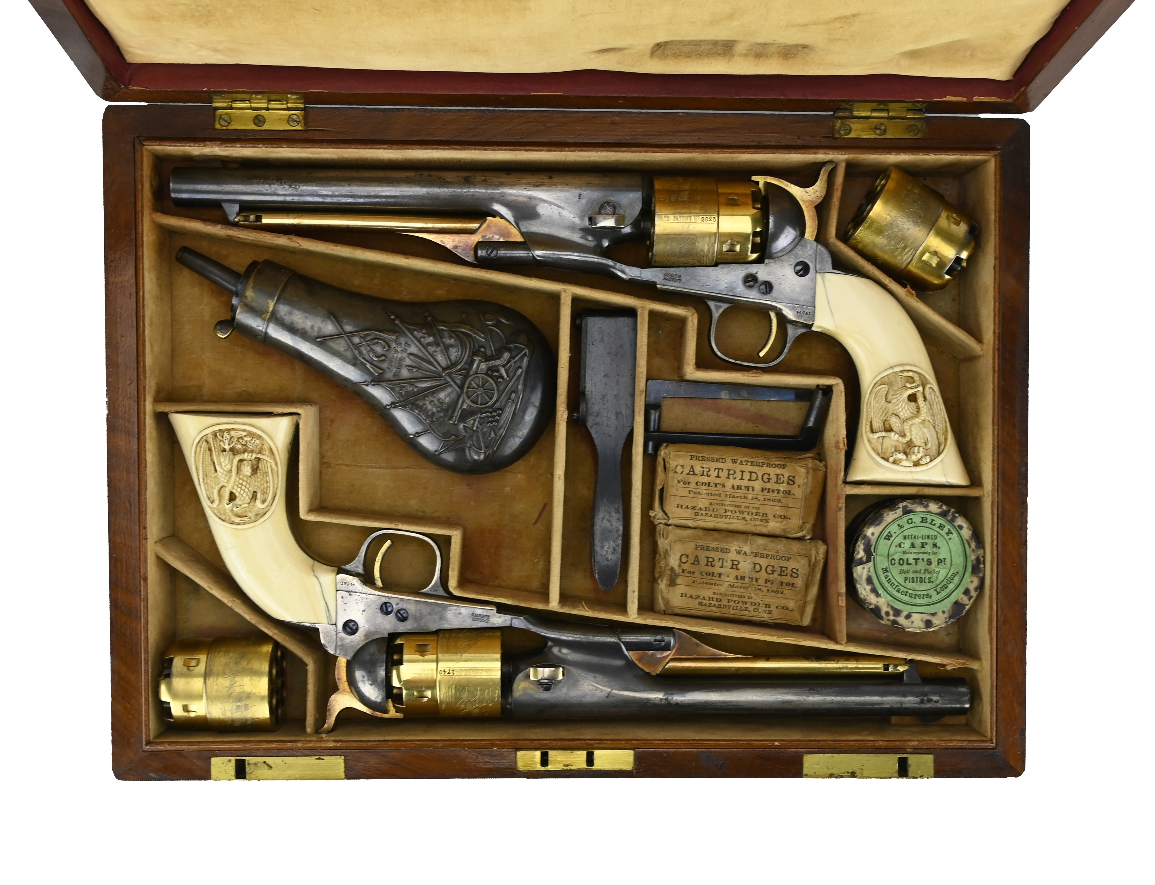 Beautiful Double Cased Set of Special Order Colt 1860 Army Pistols (AC25)