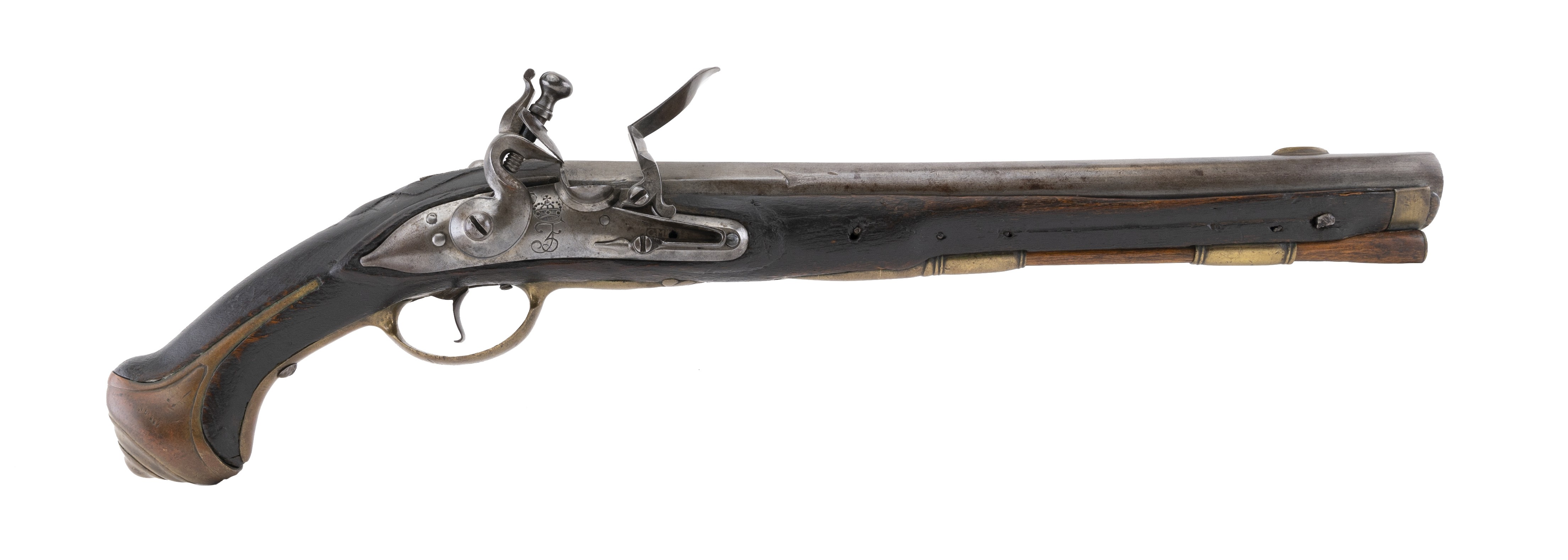 Scarce Danish 14 Bore 1753 Model Flintlock Military Pistol (AH6402)