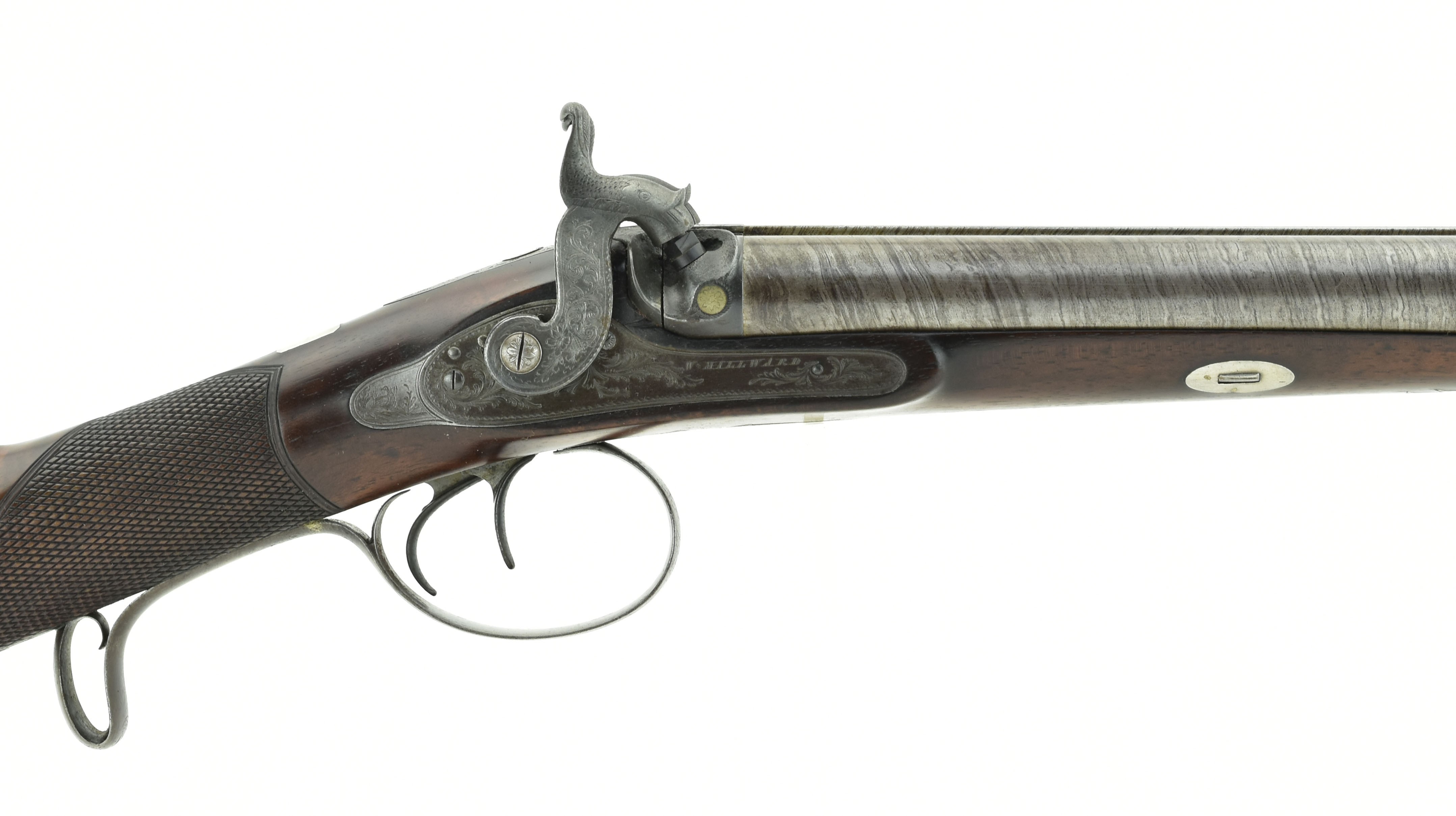 English Percussion Side by Side double Barrel 16 Gauge shotgun by William Millward (S11118)