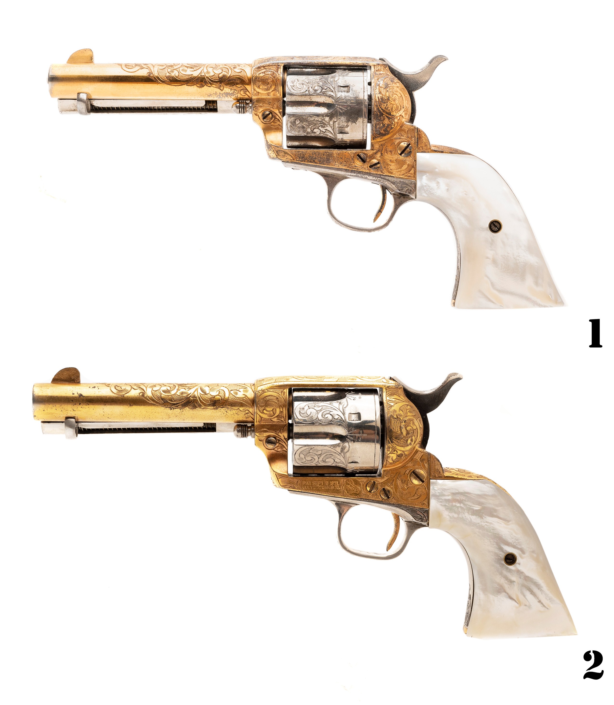 Beautiful Pair of Engraved Colt Single Action Armies (C16964) ATX