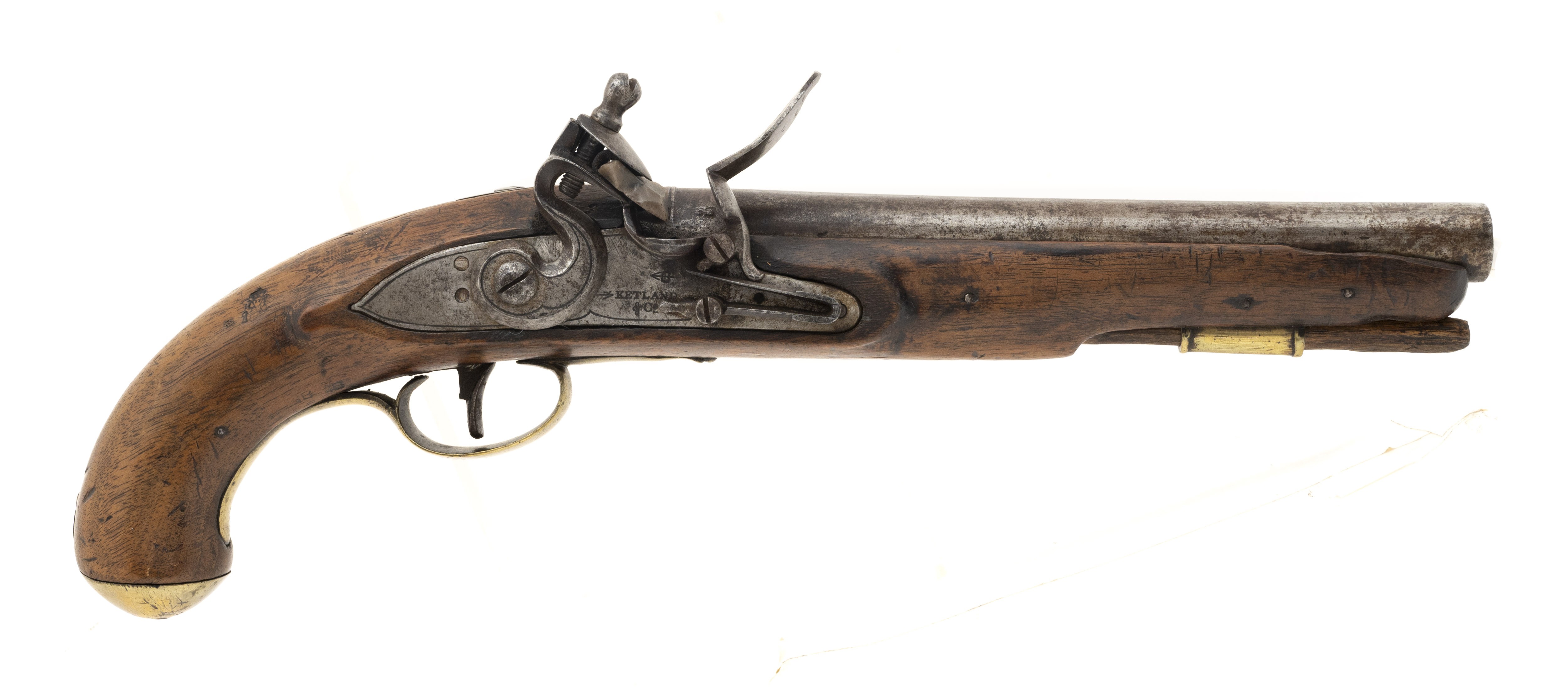 War of 1812 Canadian Militia or Also known as “Indian Contract Dragoon Pistol by Ketland (AH6646)