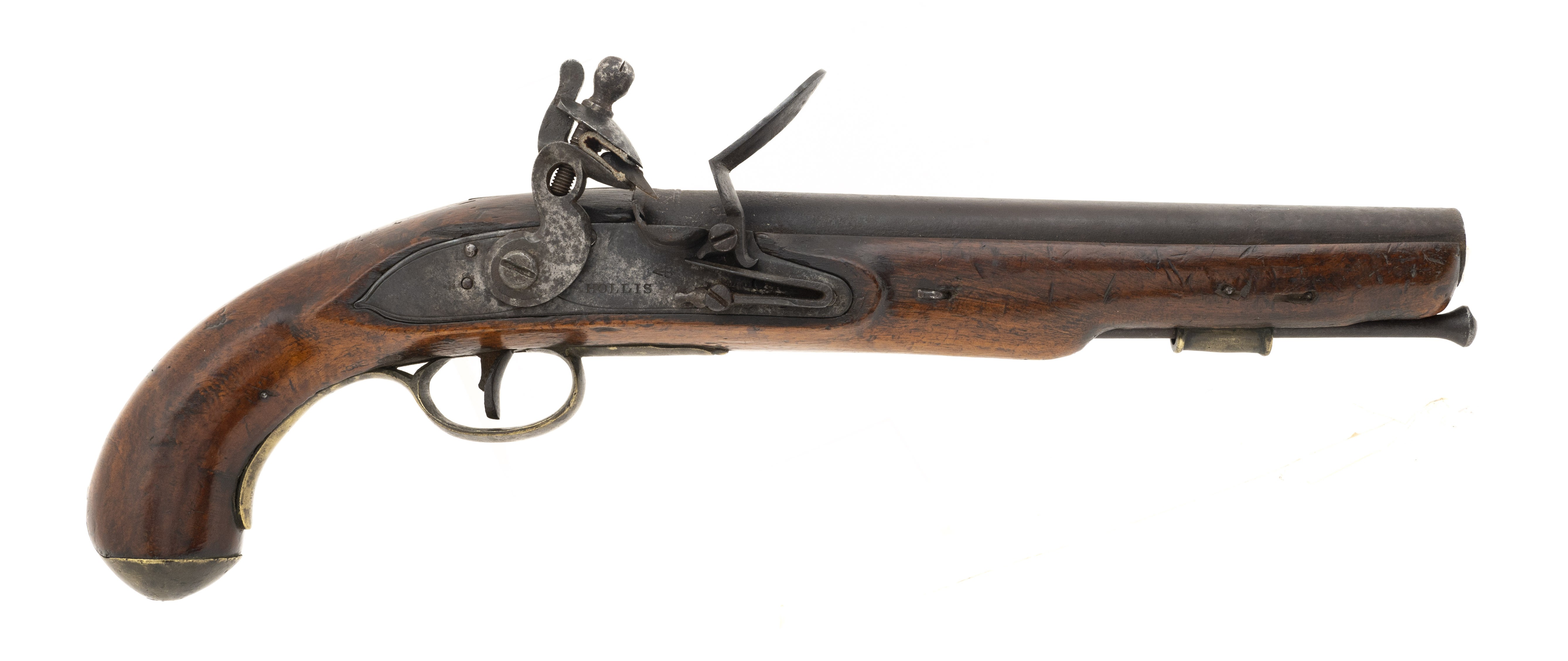 War of 1812 Canadian Militia or Also known as “Indian Contract Dragoon Pistol by Hollis (AH6649)