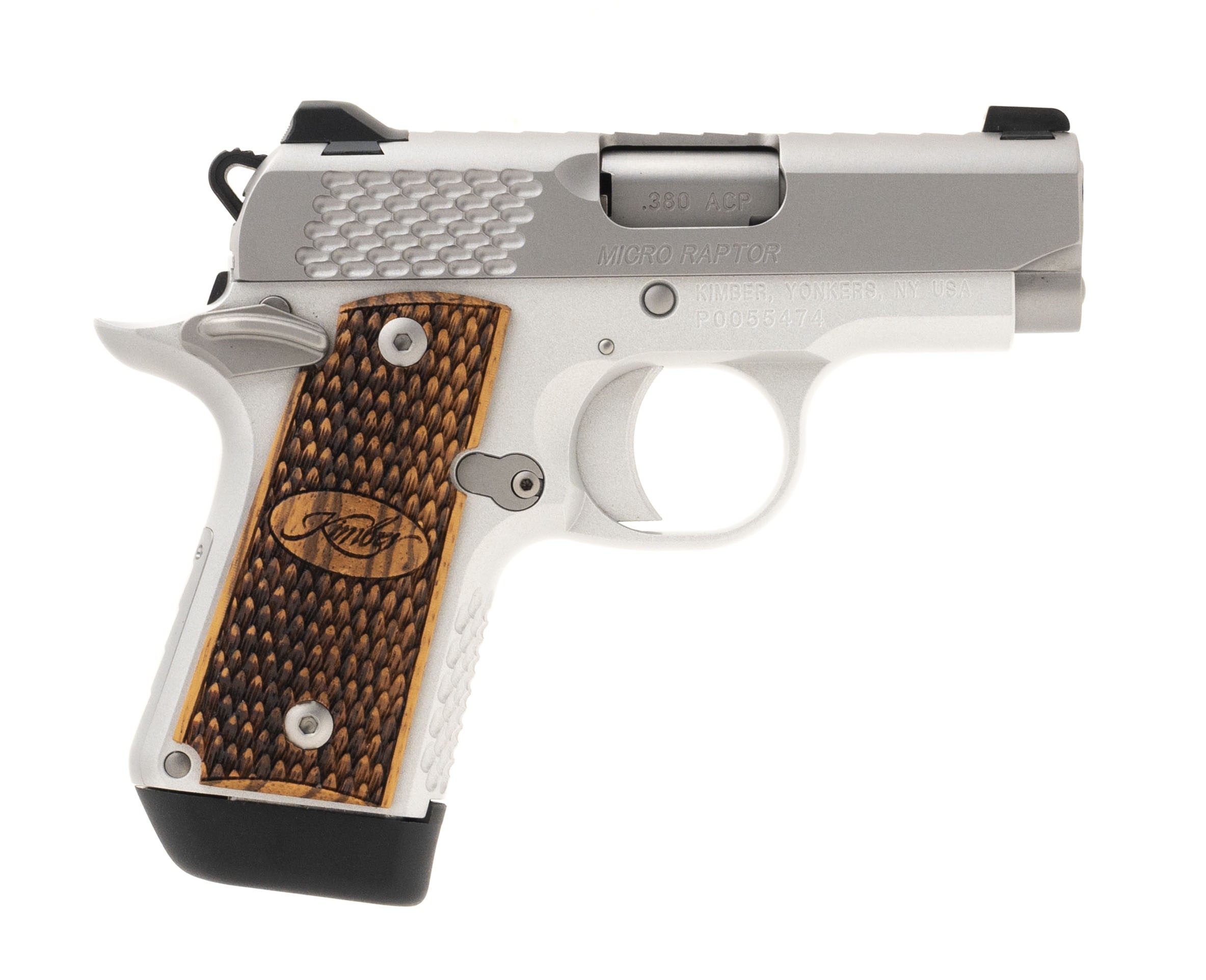 Kimber Micro Raptor Stainless 380 Acp Pr54606 Collector’s Firearms