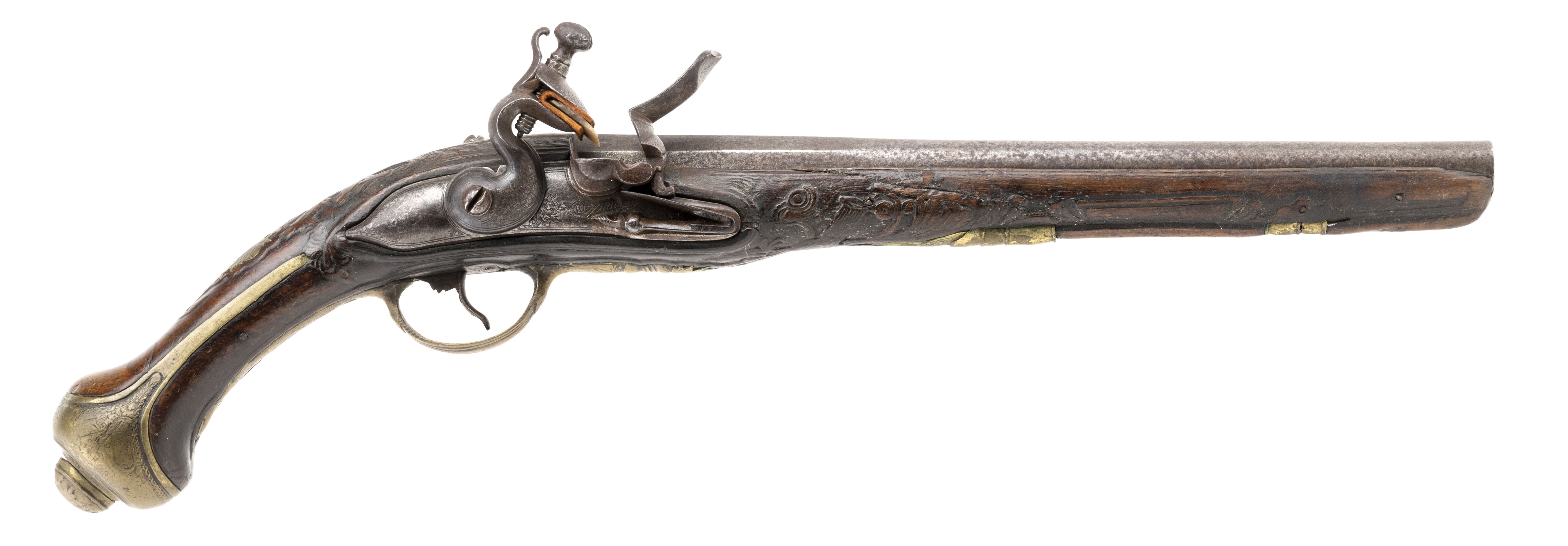 Turkish Ottoman Empire Flintlock Pistol (AH4251)