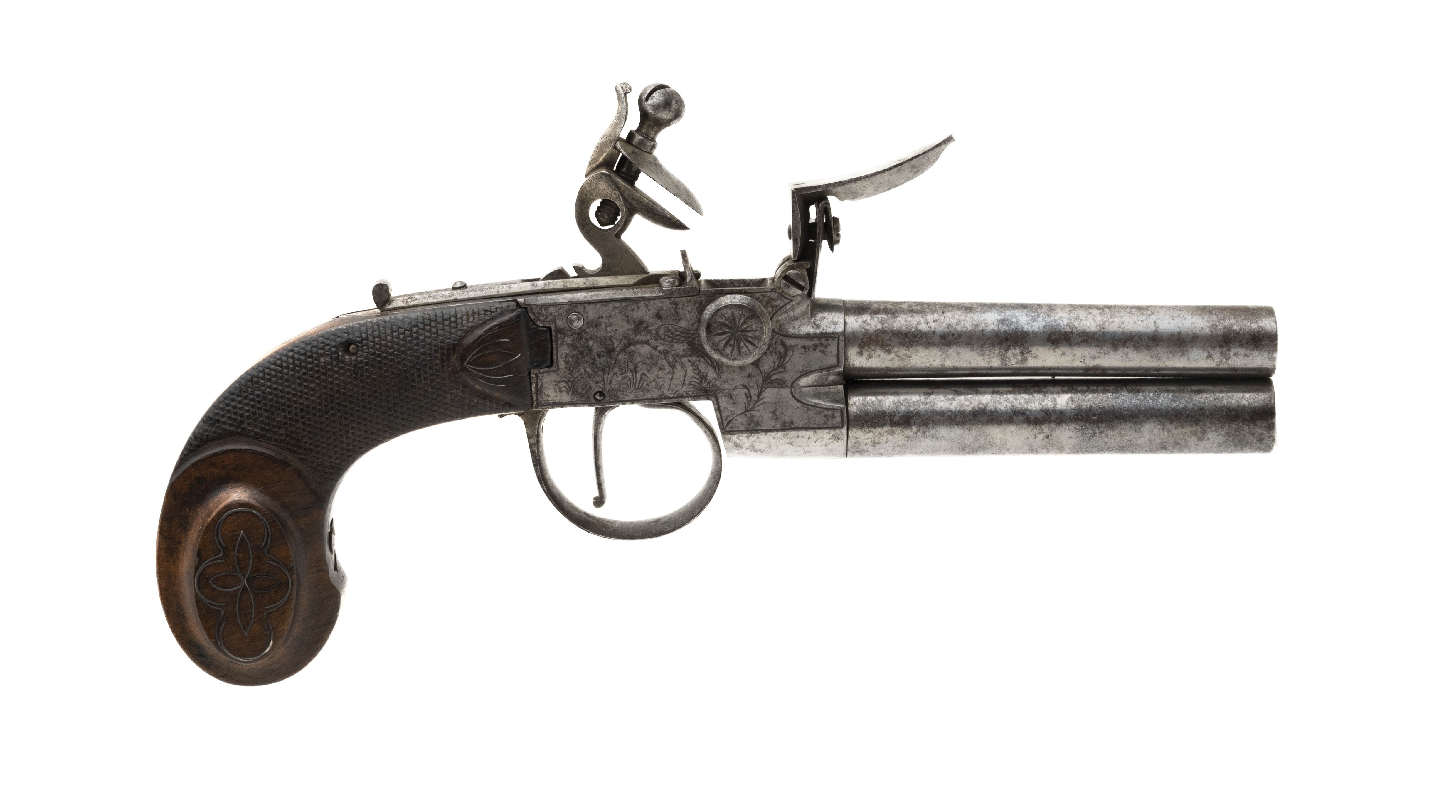 French Tap Action Flintlock Pocket Pistol (AH4241)