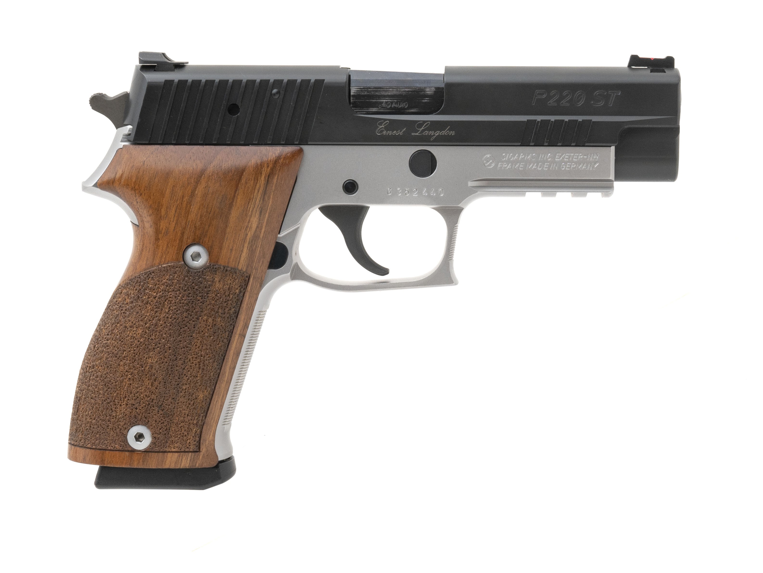 Sig Sauer P220ST Ernest Langdon .45 ACP (PR57976) - Collectors