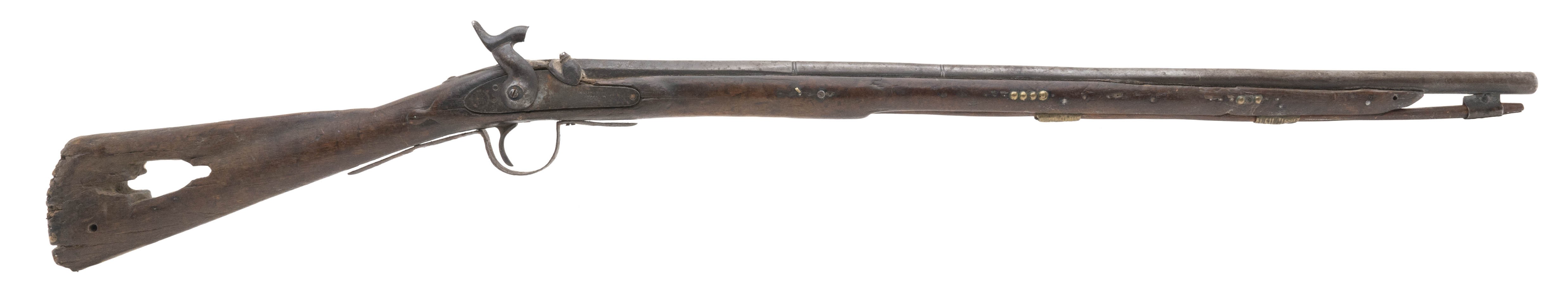Altered Percussion trade gun by Isaac Hollis & Sons