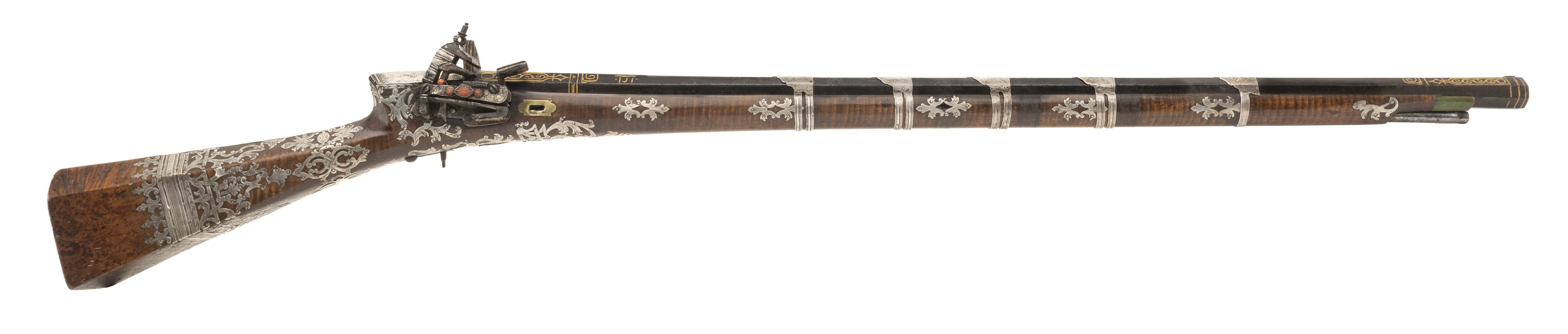 Very Fine Silver Mounted Ottoman Tufek Rifle (AL7389)