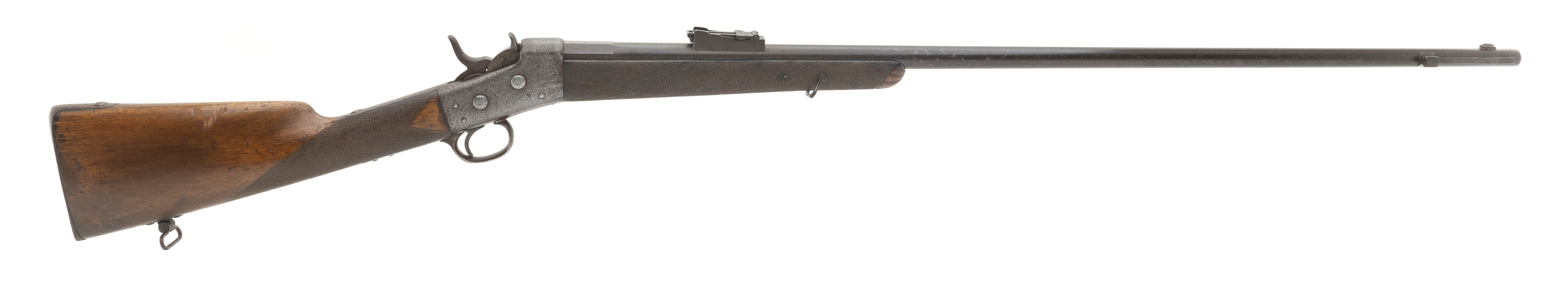 Engraved Belgian Rolling Block Sporting Rifle (AL7390)