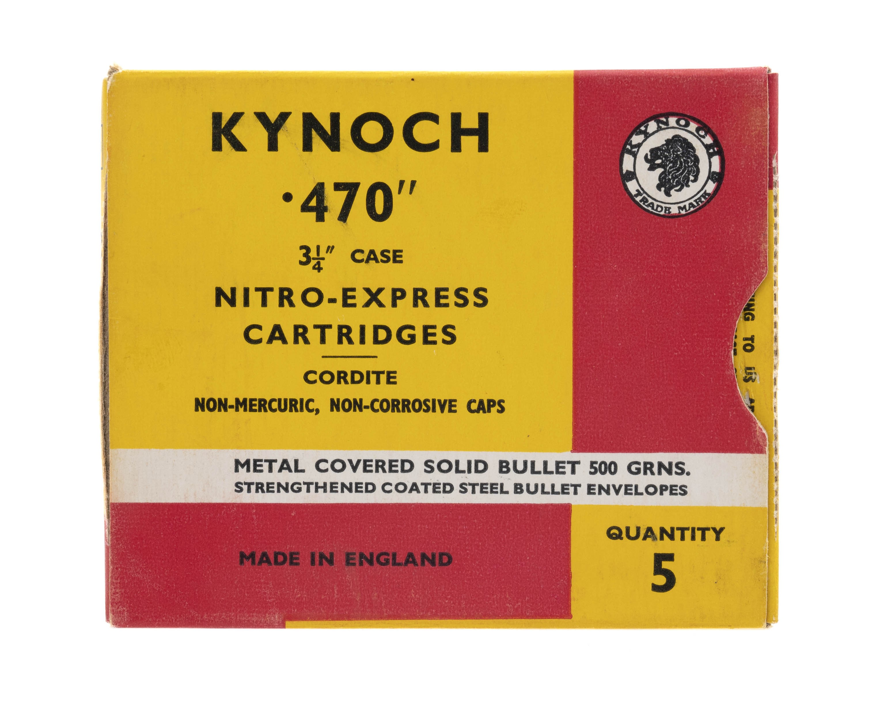 Kynoch .470" 3.25" Nitro-Express cartridge (AM211)