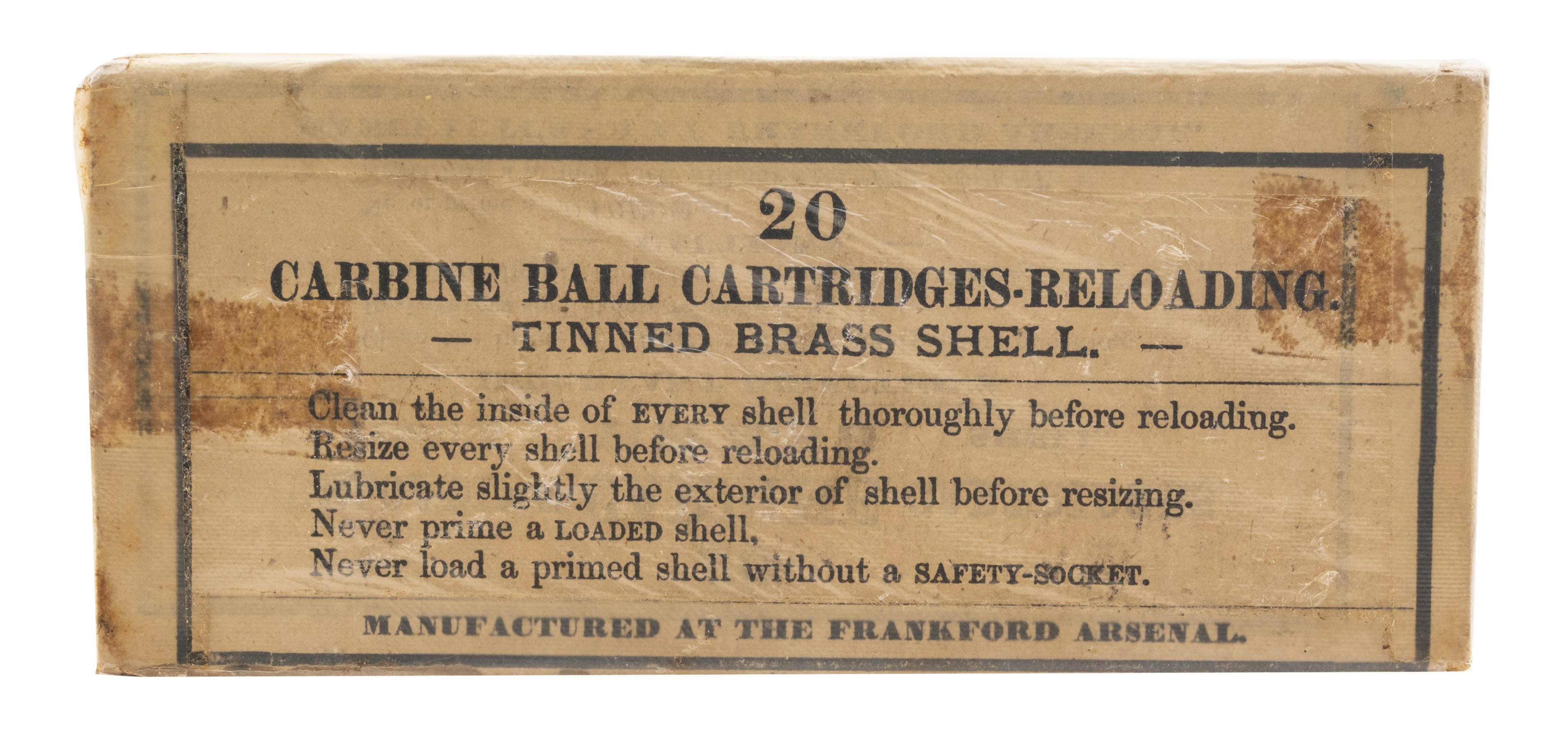45-70 Carbine Ball Frankford Arsenal Vintage Ammo