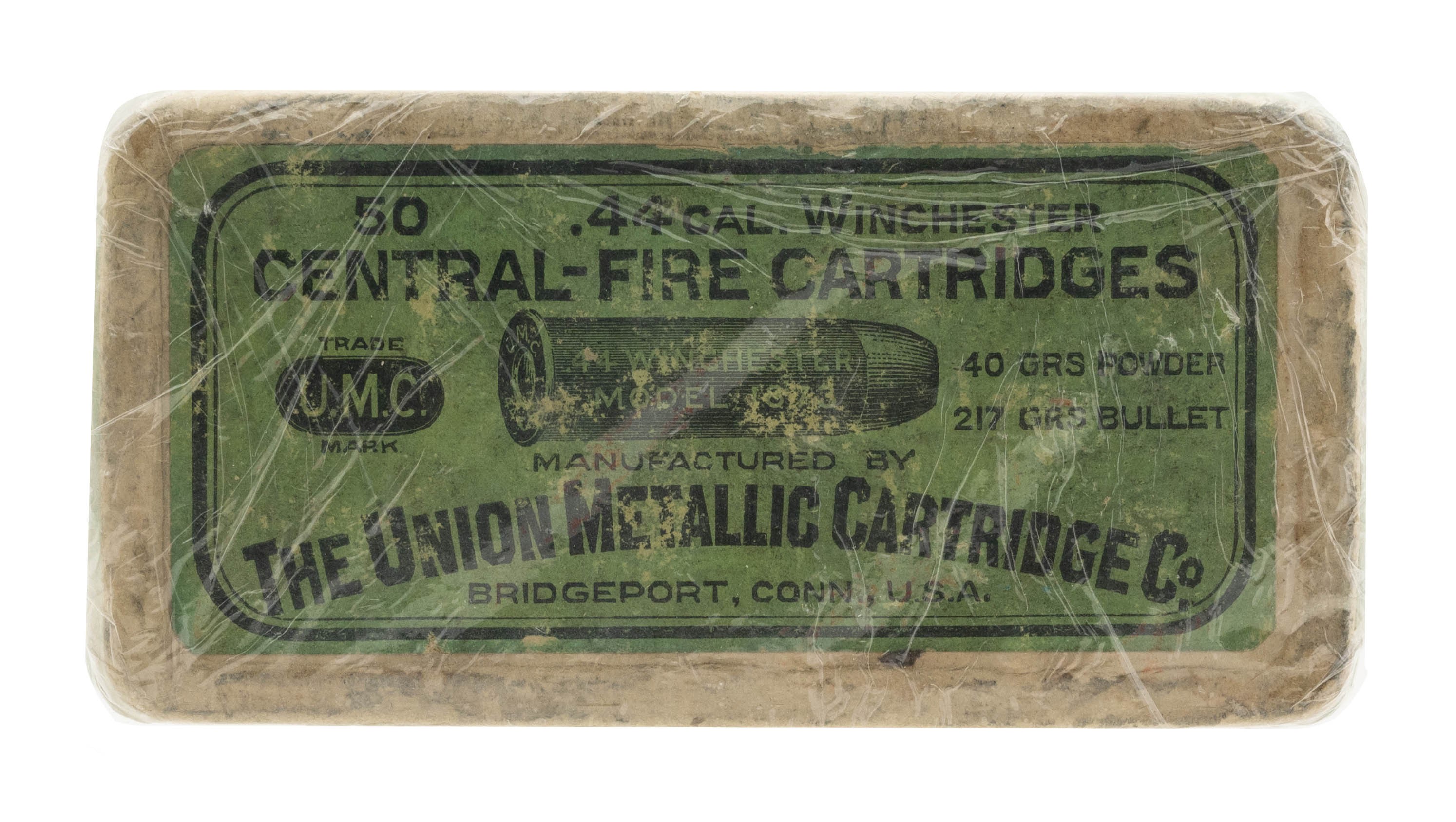 44 Cal .C.F. By Union Metallic Cartridge Co. Vintage Ammo (Am514)