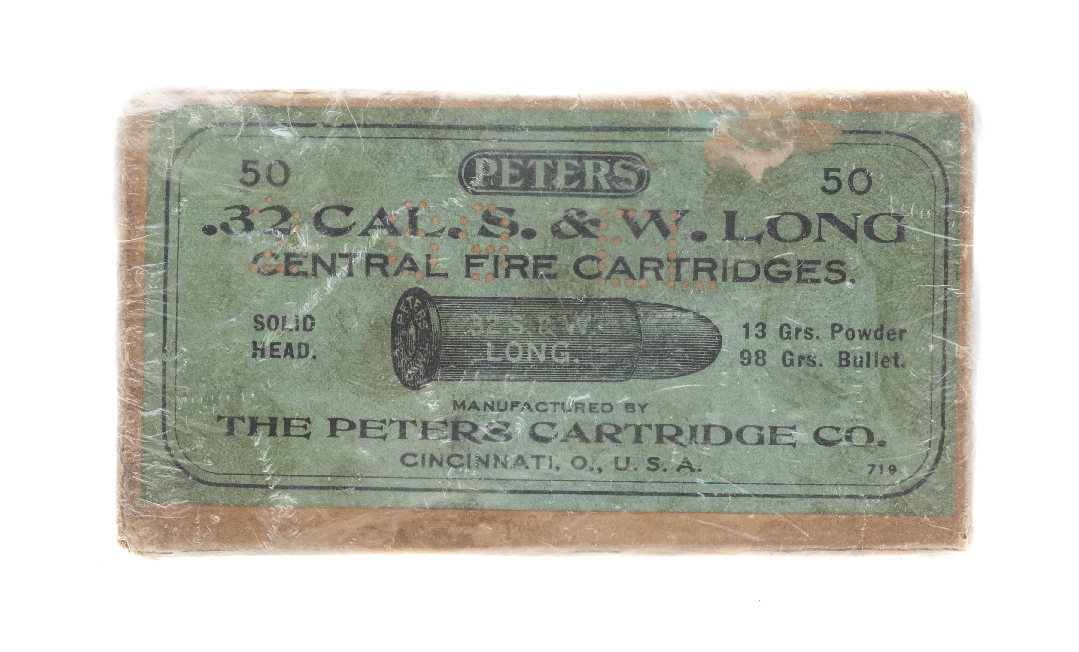 .32cal.S&W Long by Peters Vintage Ammo