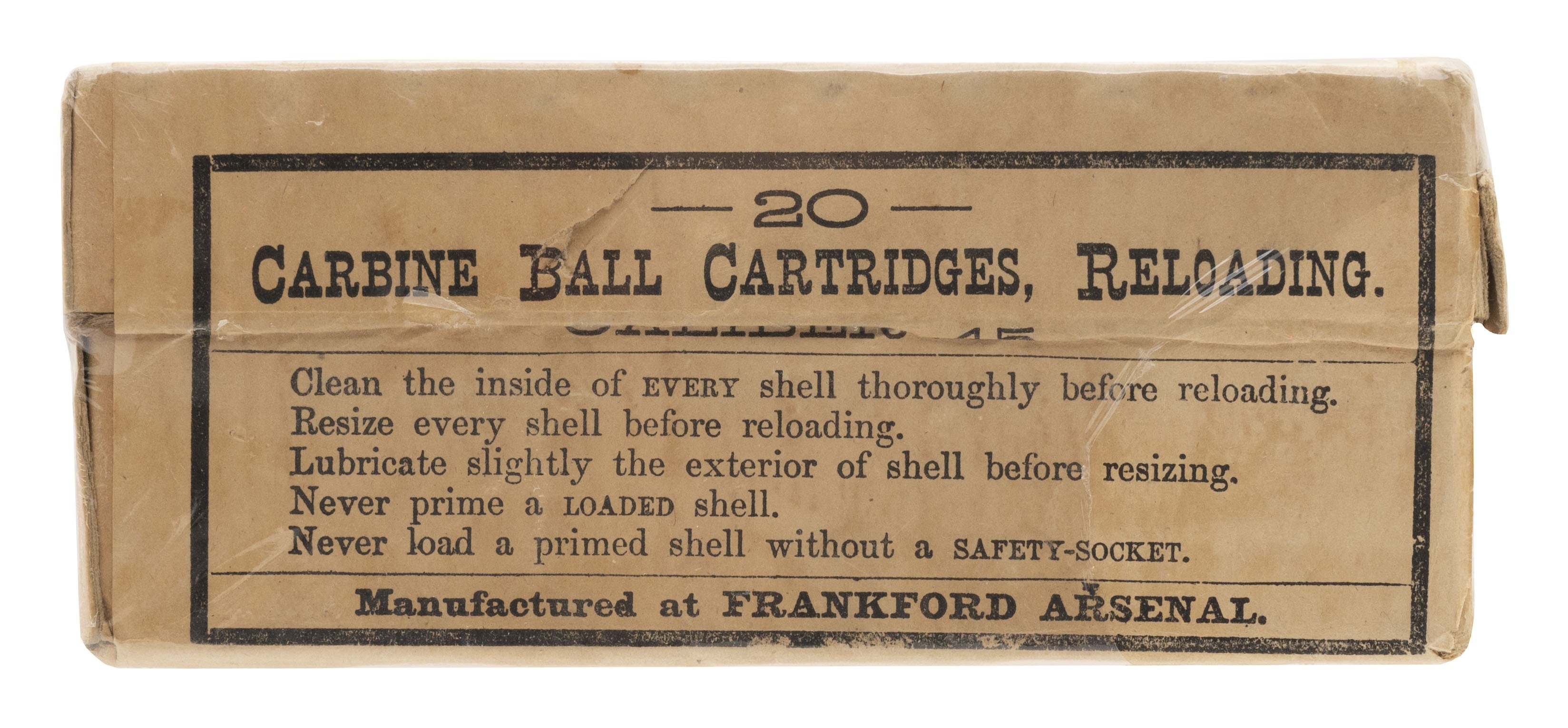 45-70 Carbine Ball Frankford Arsenal Vintage Ammo