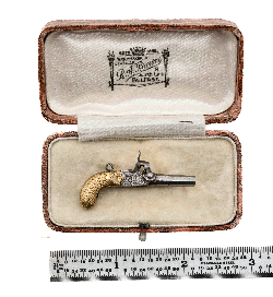 R.A. Browne Single Shot Box Lock Miniature Pistol (CUR304)