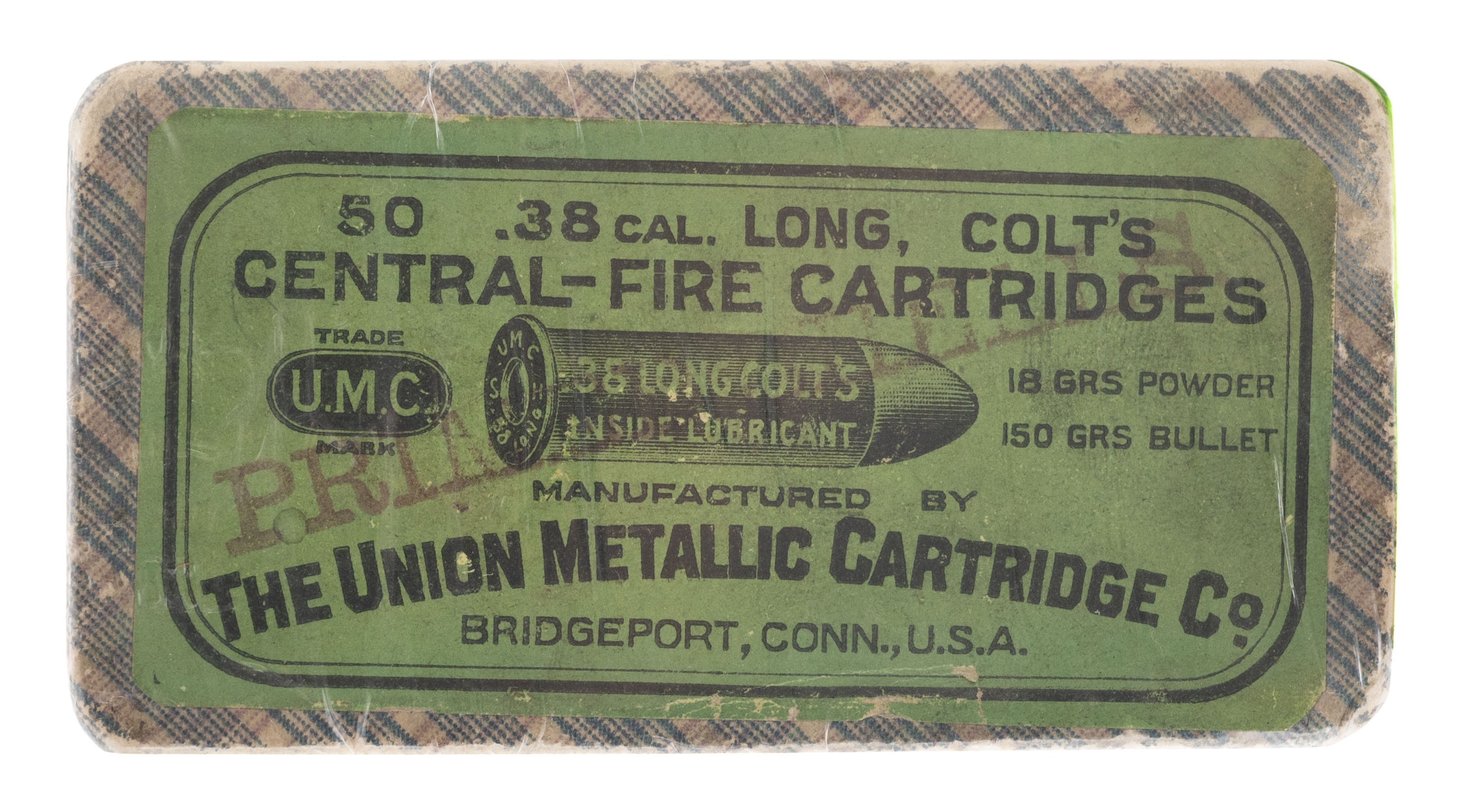 38 Long Colt Central Fire” Primed Only”