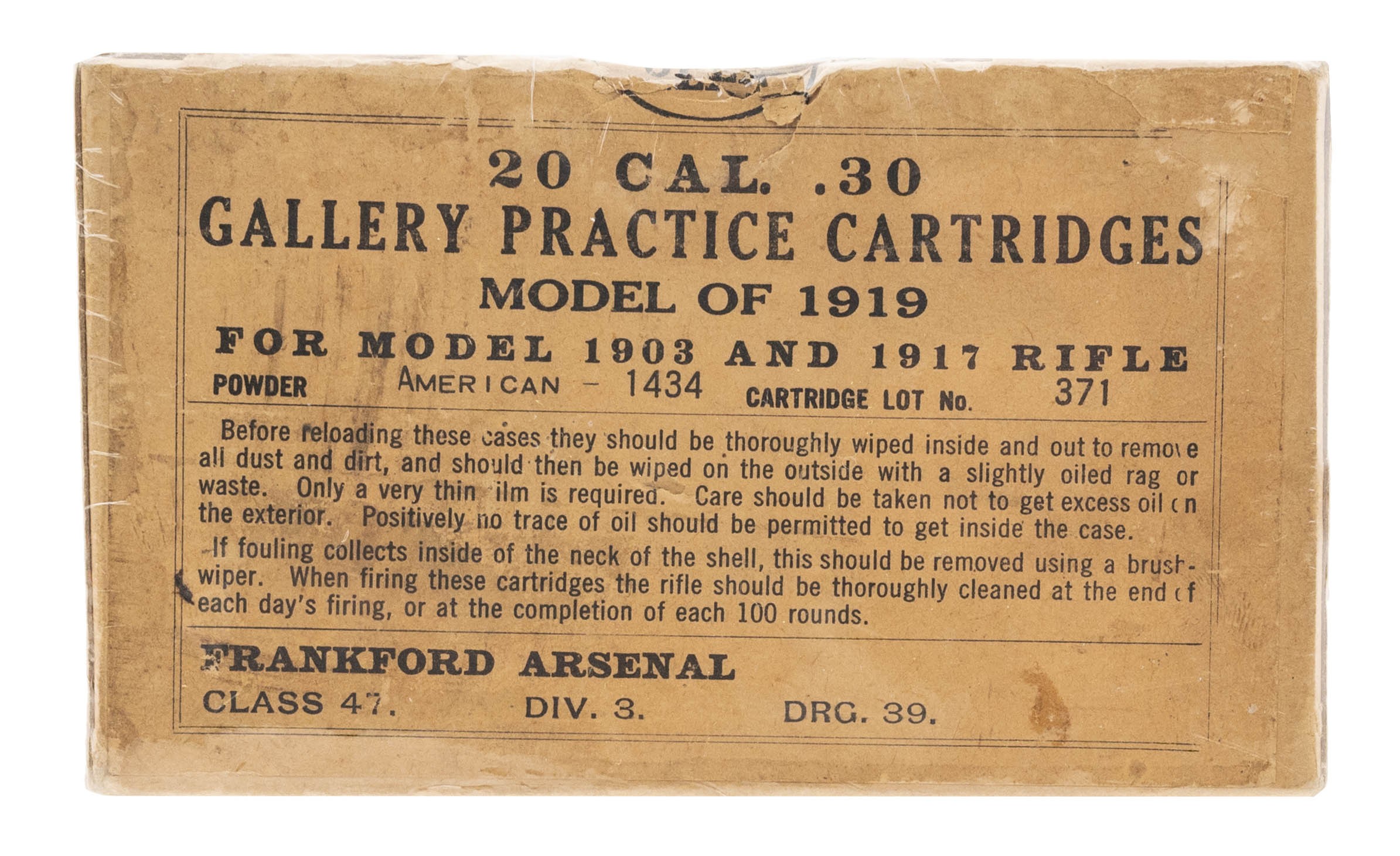 .30 Caliber Gallery Practice Cartridges