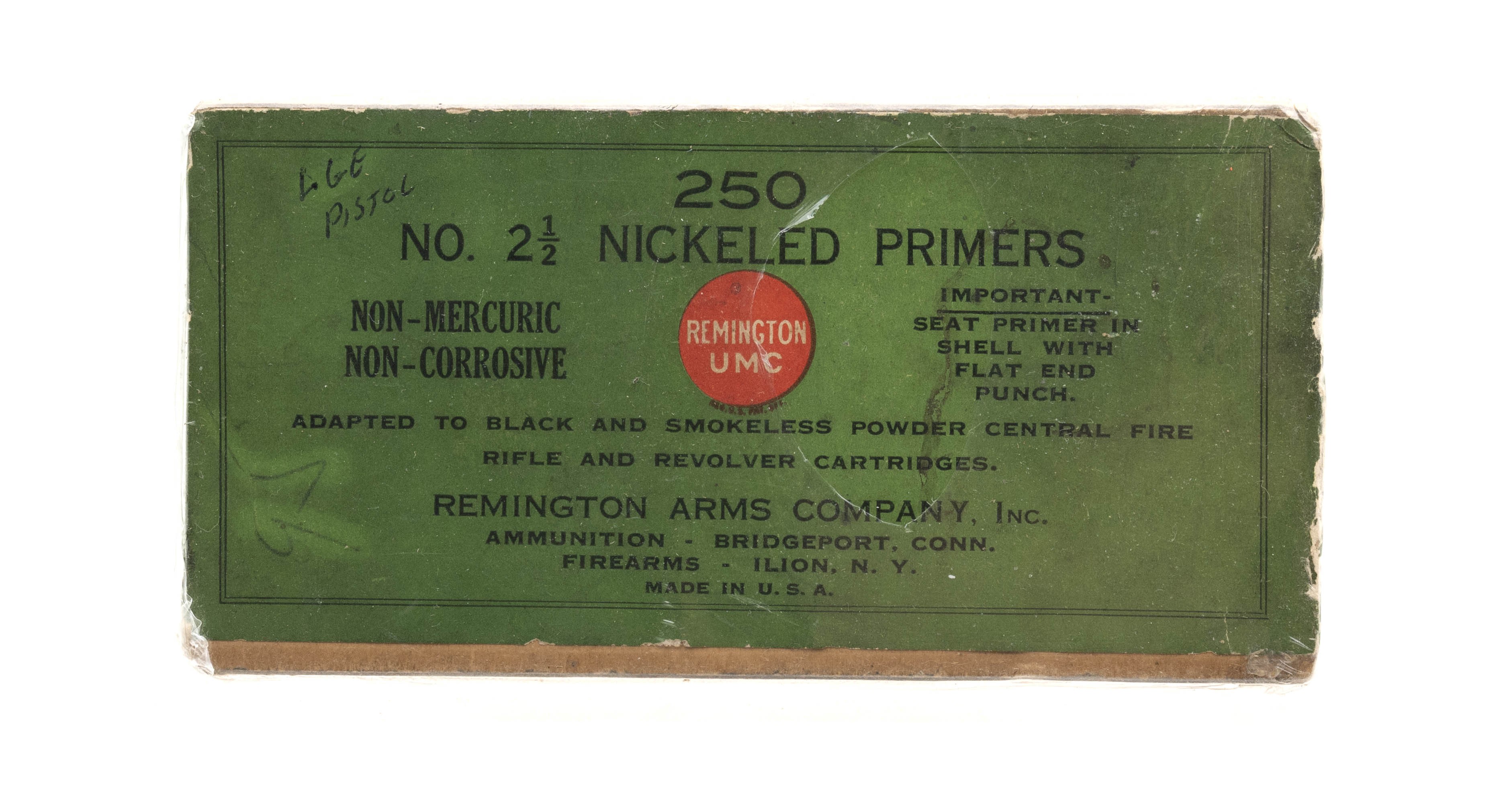 No.2-1\2 Nickeled Primers By Rem. UMC
