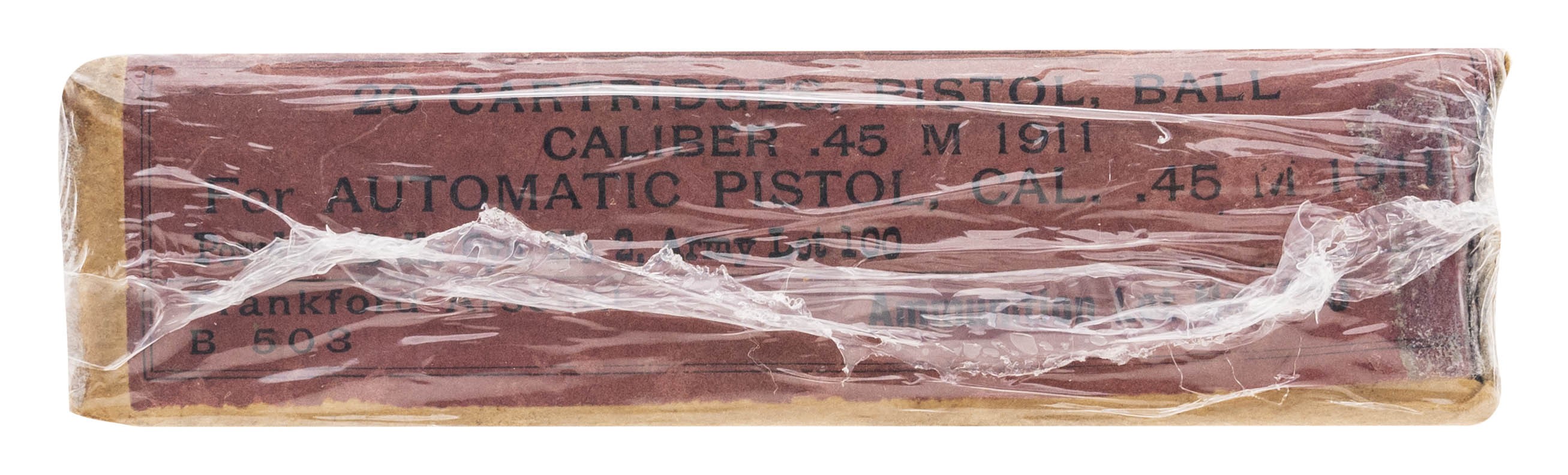 M1911.45 Caliber Automatic Pistol Ball