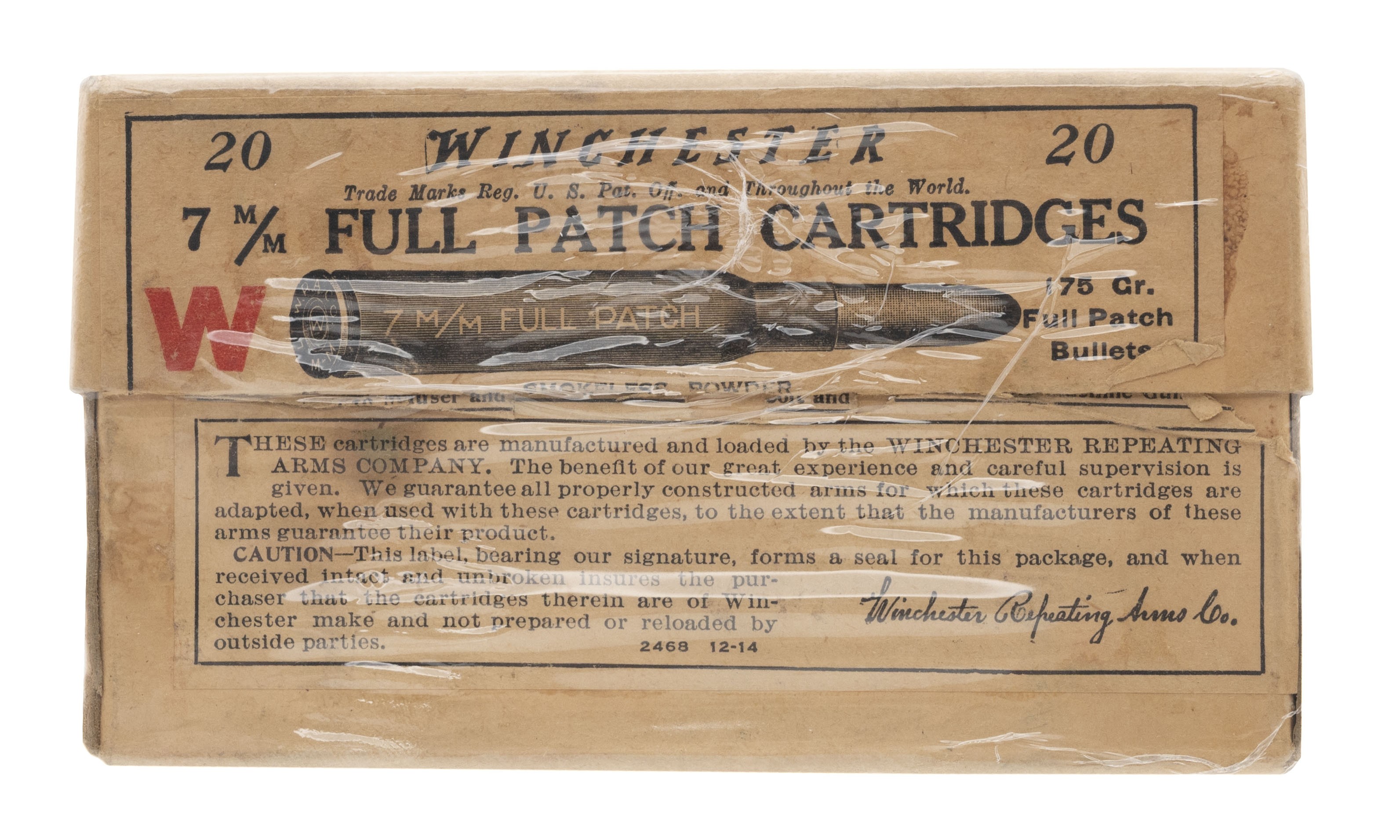 7m\m Full Patch Cartridges From Winchester