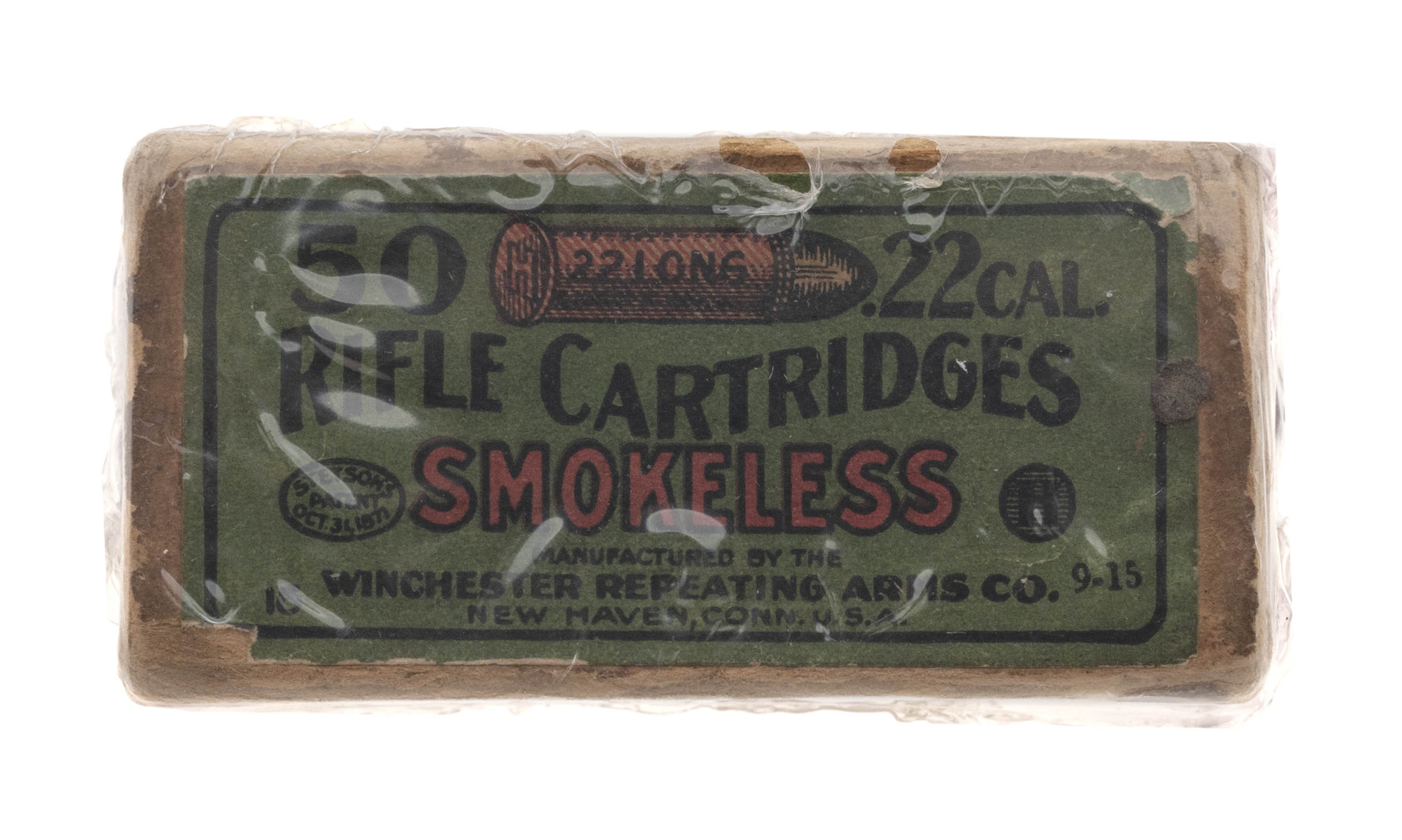 .22 Long Smokeless Target Cartridges Empty Box