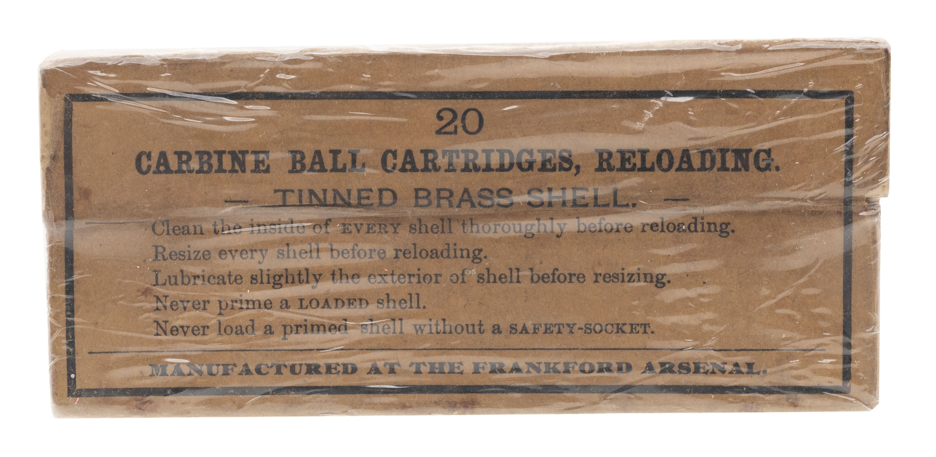 45-70 Carbine Ball Cartridges, Reloading